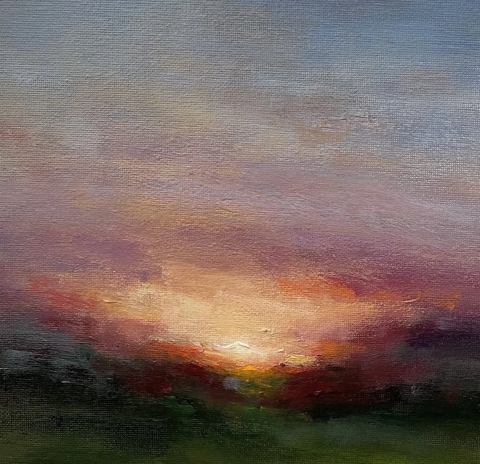 Lingering Sunset by Mary Burtenshaw