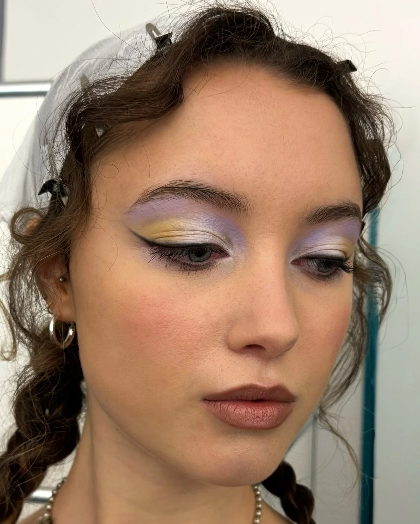 Lilac and yellow for @clementinecerne 💜

for @leonyvalentyna @cored.comm 

using @lisaeldridgemakeup velvet muse 

#yellowlilac #editorial #makeup #mua #beautybay 
#inspo #redlips #fashionshoot #theartistedit #aglitchinthemakeup