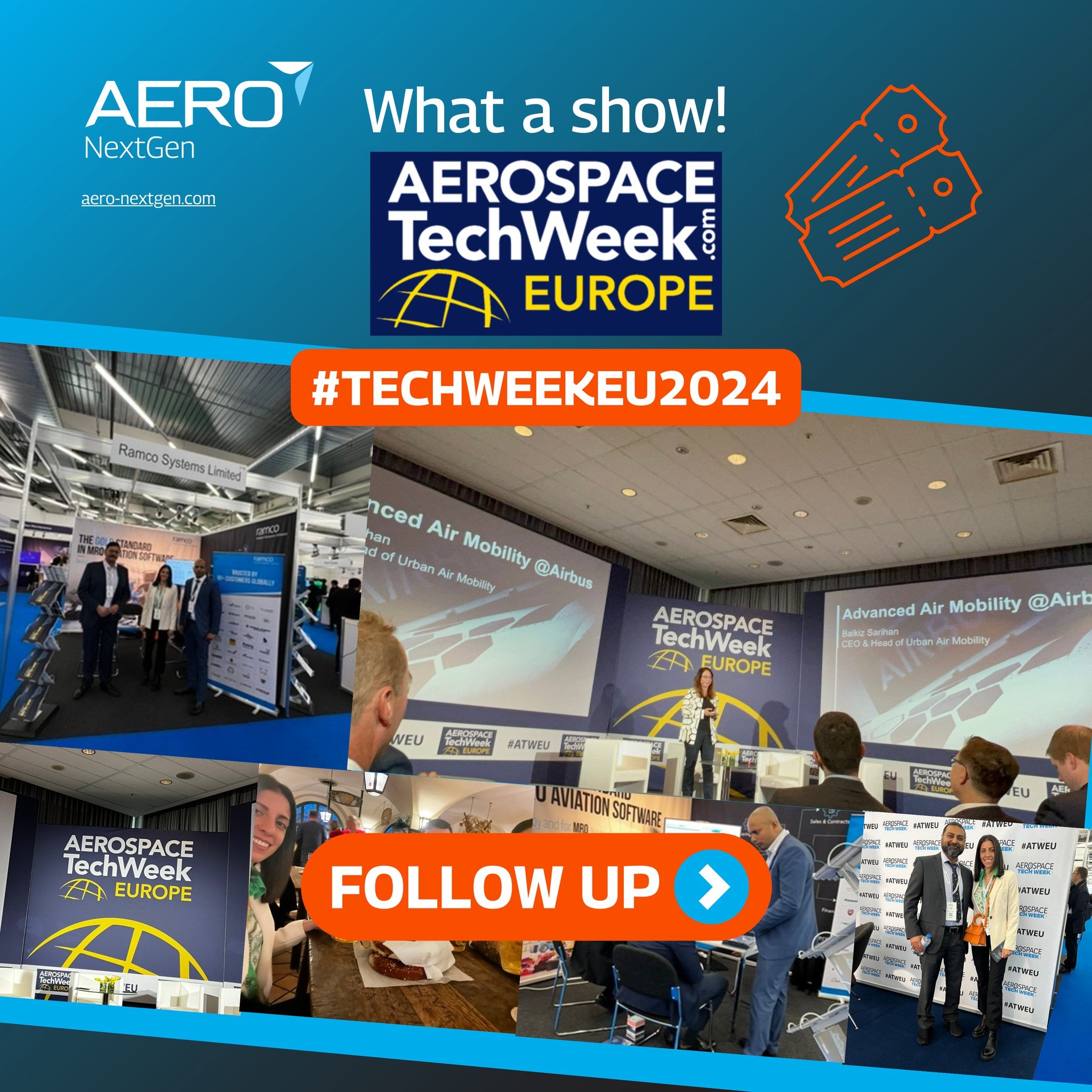 WHAT A SHOW | Wrapping Up TechWeek Europe in Munich 🌟🔧

Thank you #TechWeek Europe for an incredible event! 

Aero NextGen was proud to be at the heart of it all, engaging with industry leaders, tech visionaries, and aviation enthusiasts passionate