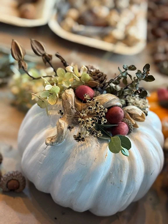 Sunday, November 2nd; Artisan Pumpkin Decorating for the Holidays and Afternoon Tea; $125