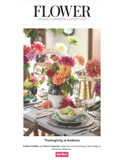 Flower magazine eblast mention