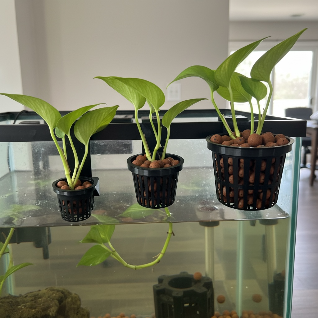 Poth-O-Carry® Solo - Net Pot Holder for Your Aquarium