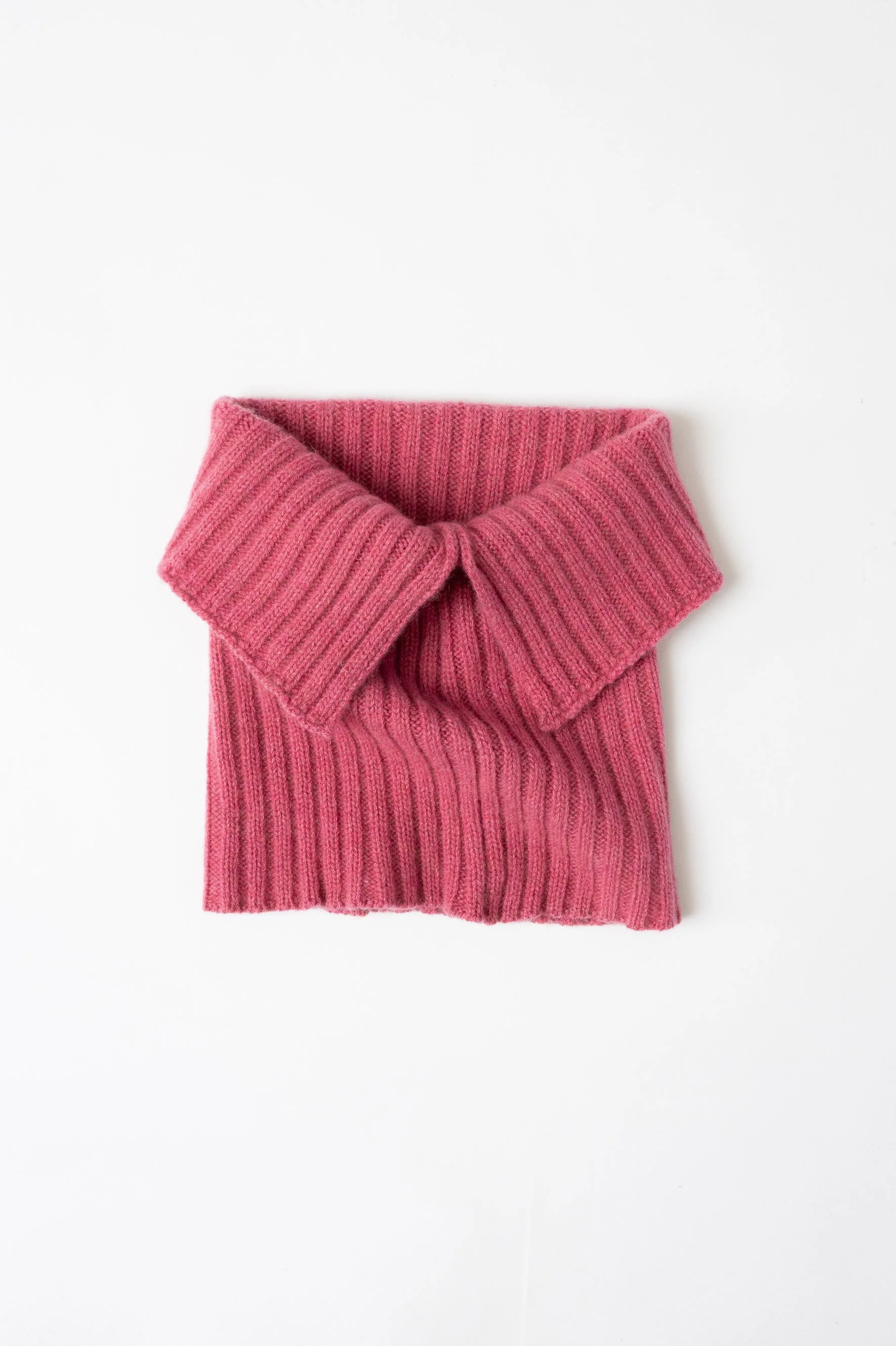 Collo multiuso in maglia di puro cashmere | Blush
