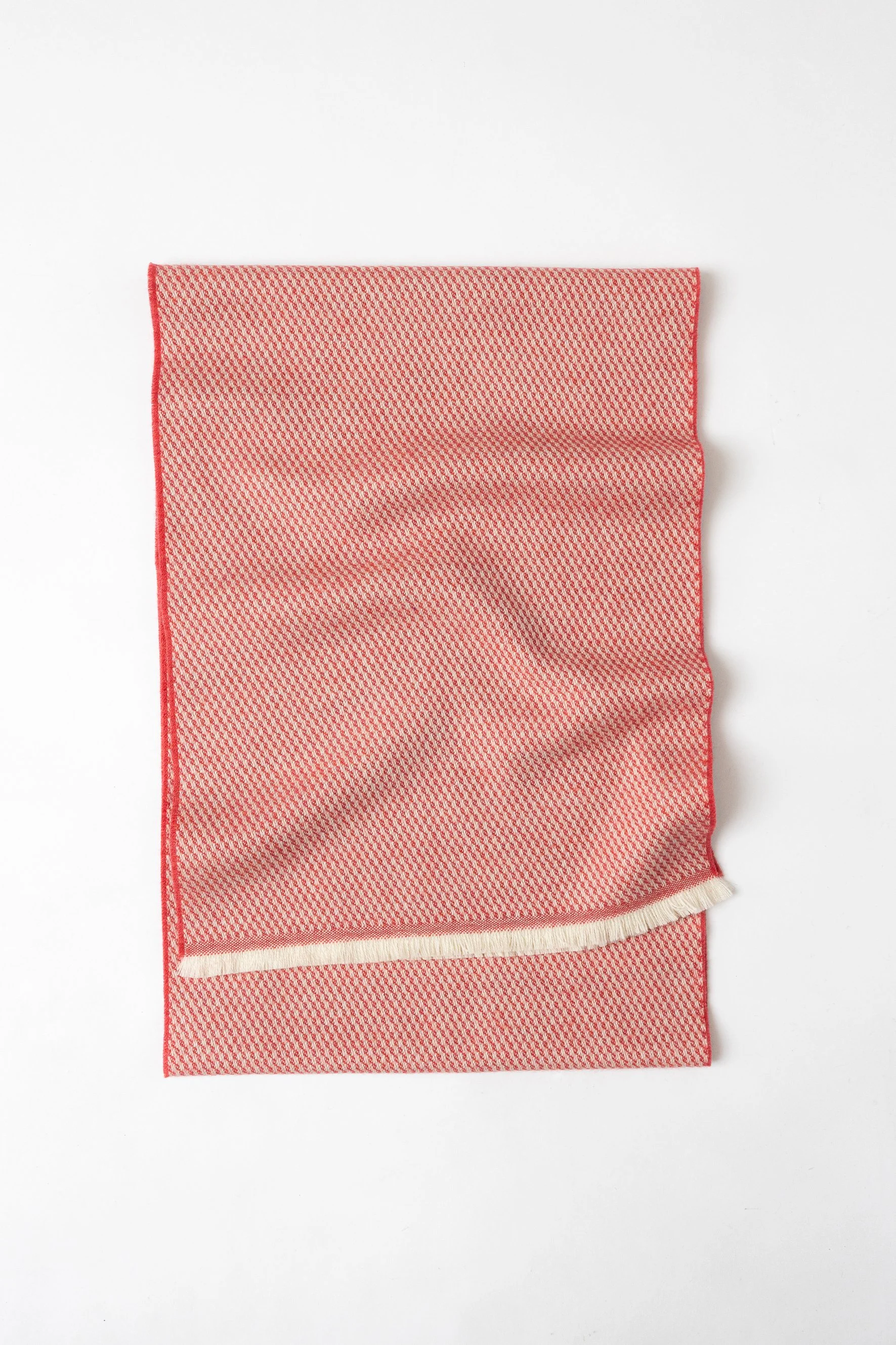 Sciarpa in pura lana con texture | Berry