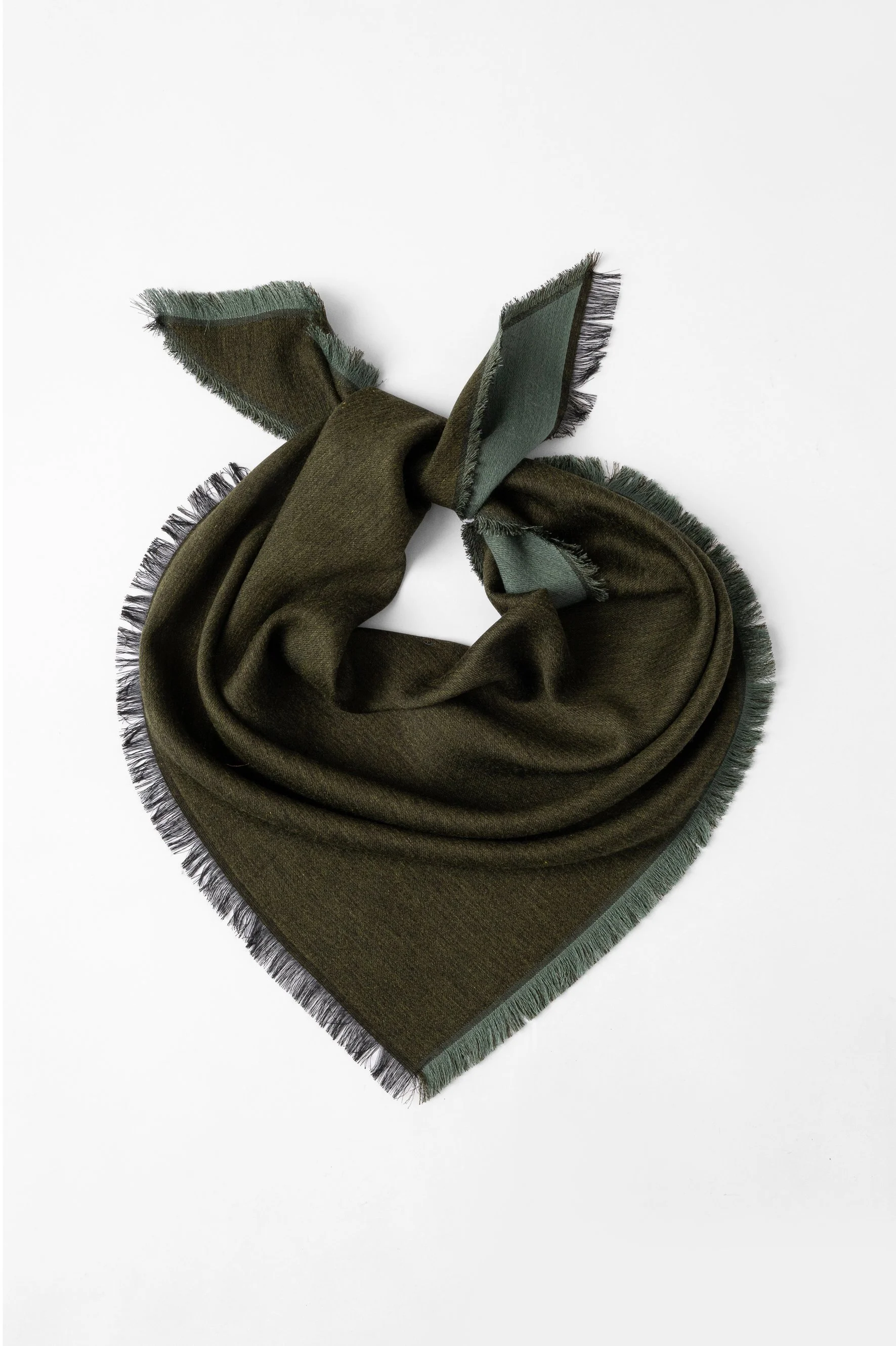 Bandana triangolare in lana e viscosa | Verdone