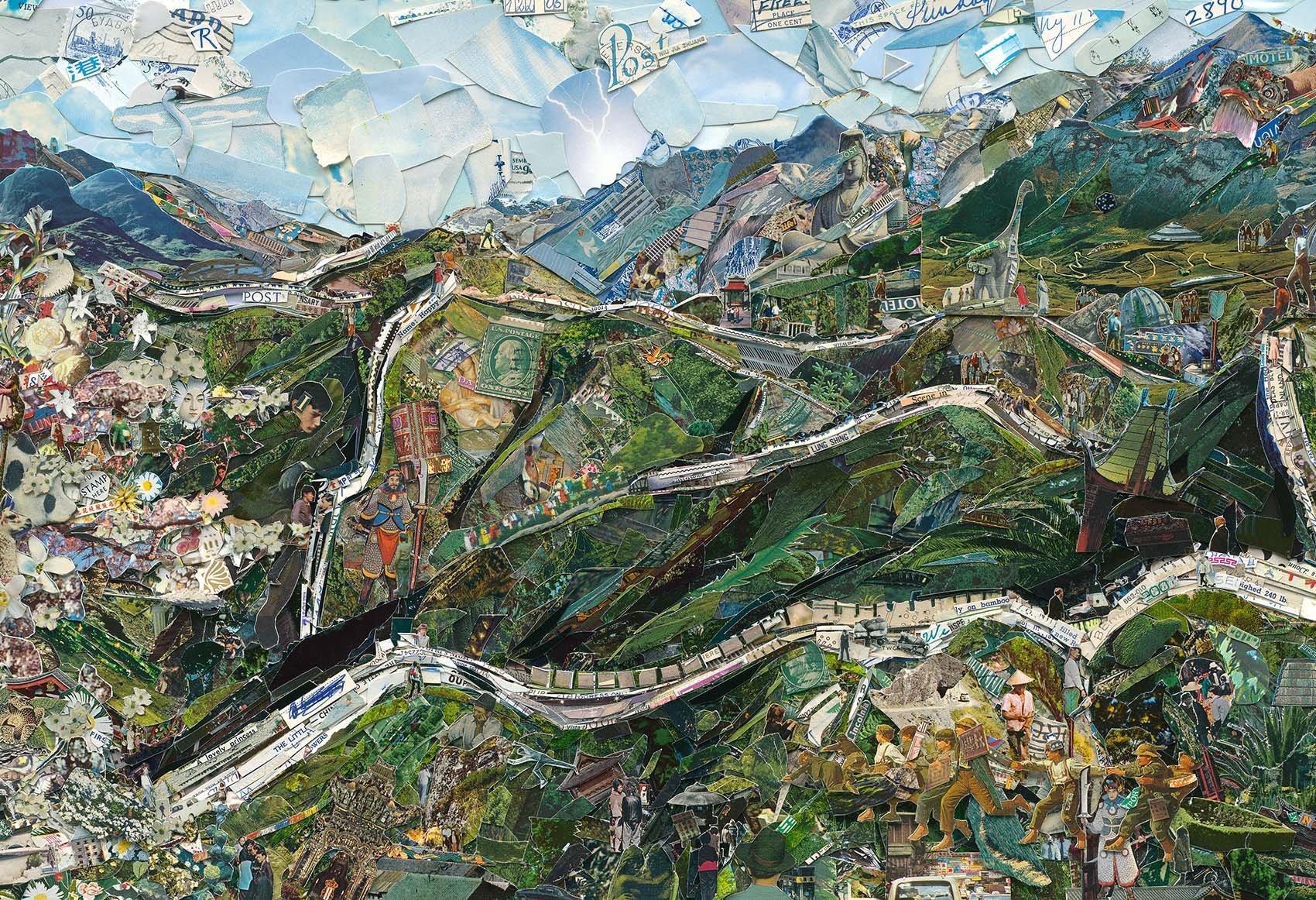  Vik Muniz,  The Great Wall of China , 2014. Edition 2 of 10. Digital C-print. 40 x 60 inches. 