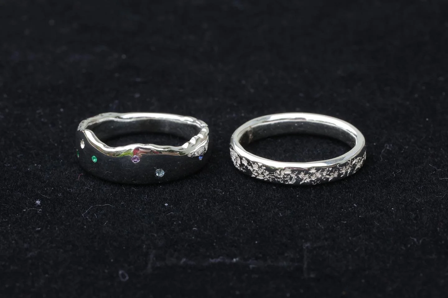 One of my Mourne rings set with the customers choice of meaningful stones, engraved with a special Bible verse, with a Mourne textured ring beside it - very special indeed!
#mourne #mournes #mournecoastalroute #mournemountains #mournewall #mountains