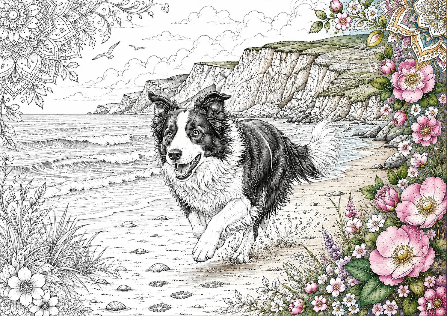 Border_Collie_On_The_Beach_Half_Coloured.jpg