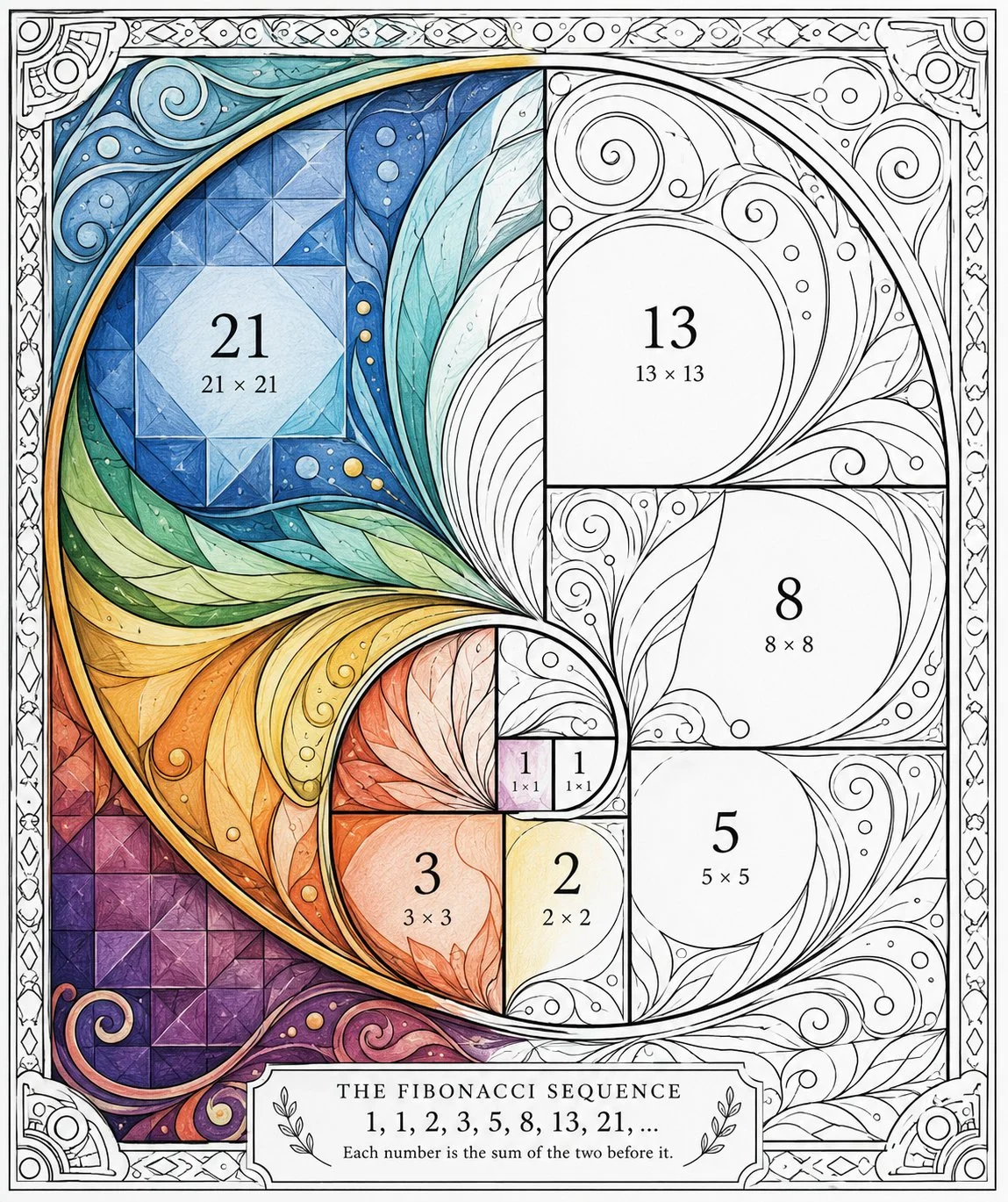 ⁠Fibonacci Spiral