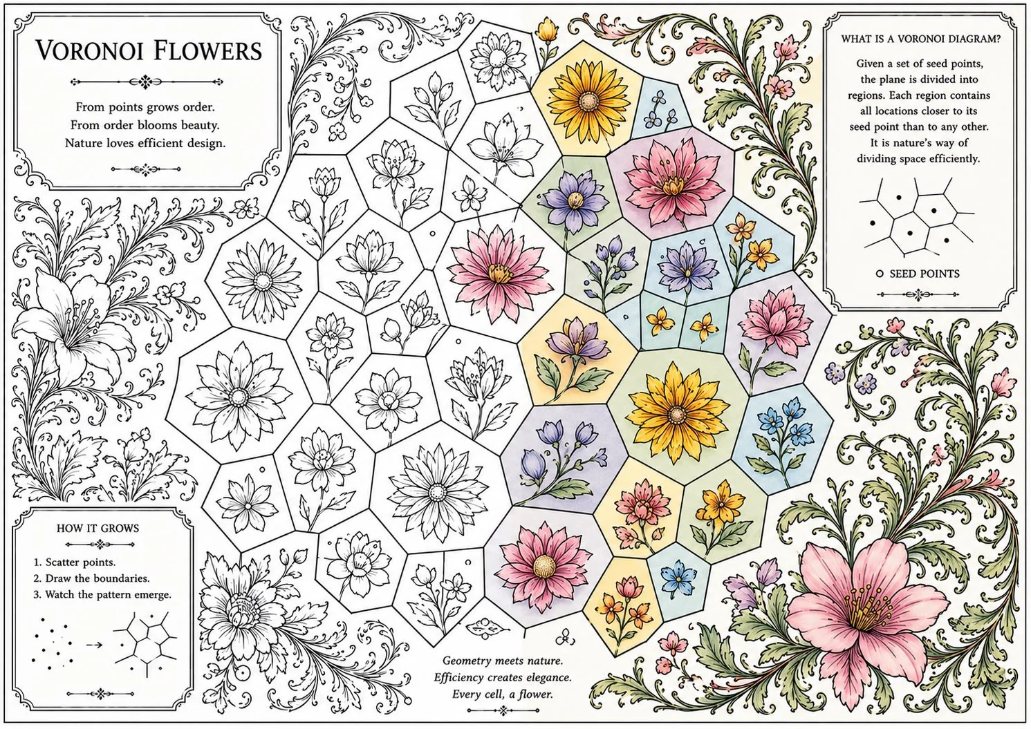Voronoi Flowers