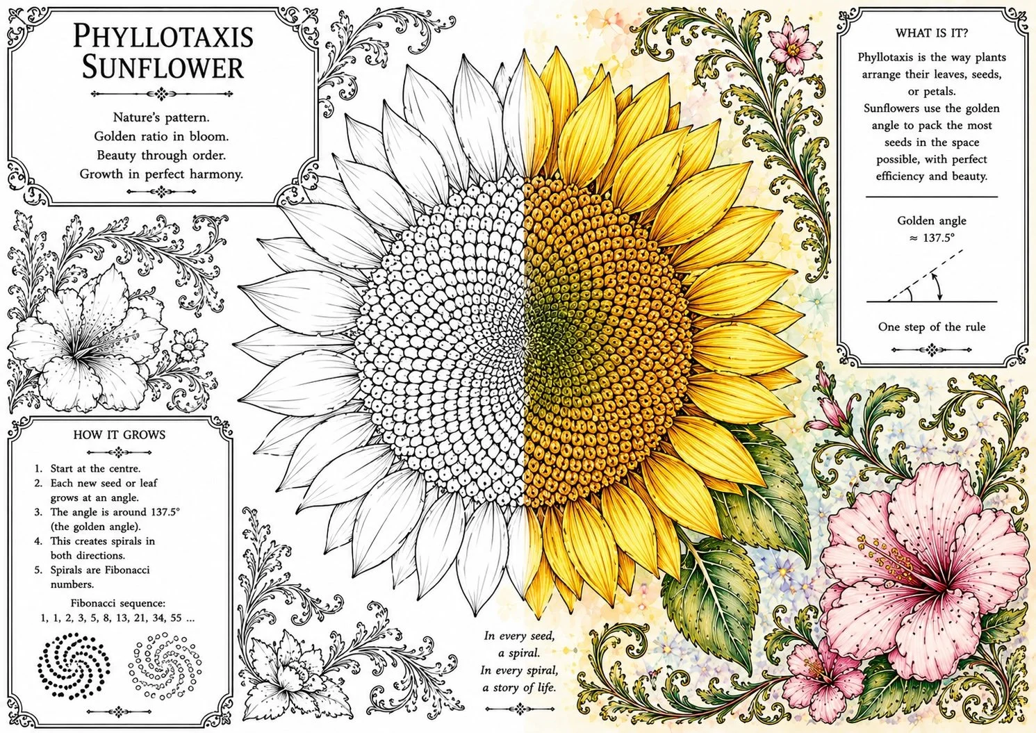 Hyllotaxis Sunflower
