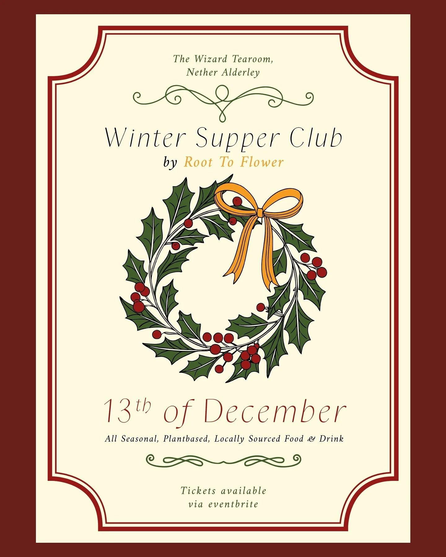 Our last Supper Club of the year! 🎄 

The usual 8 course tasting menu, using all the best produce that early winter has to offer, with a sprinkling of festive inspiration&hellip; 

Tickets will go on sale tomorrow morning (Sunday 9th) via our eventb
