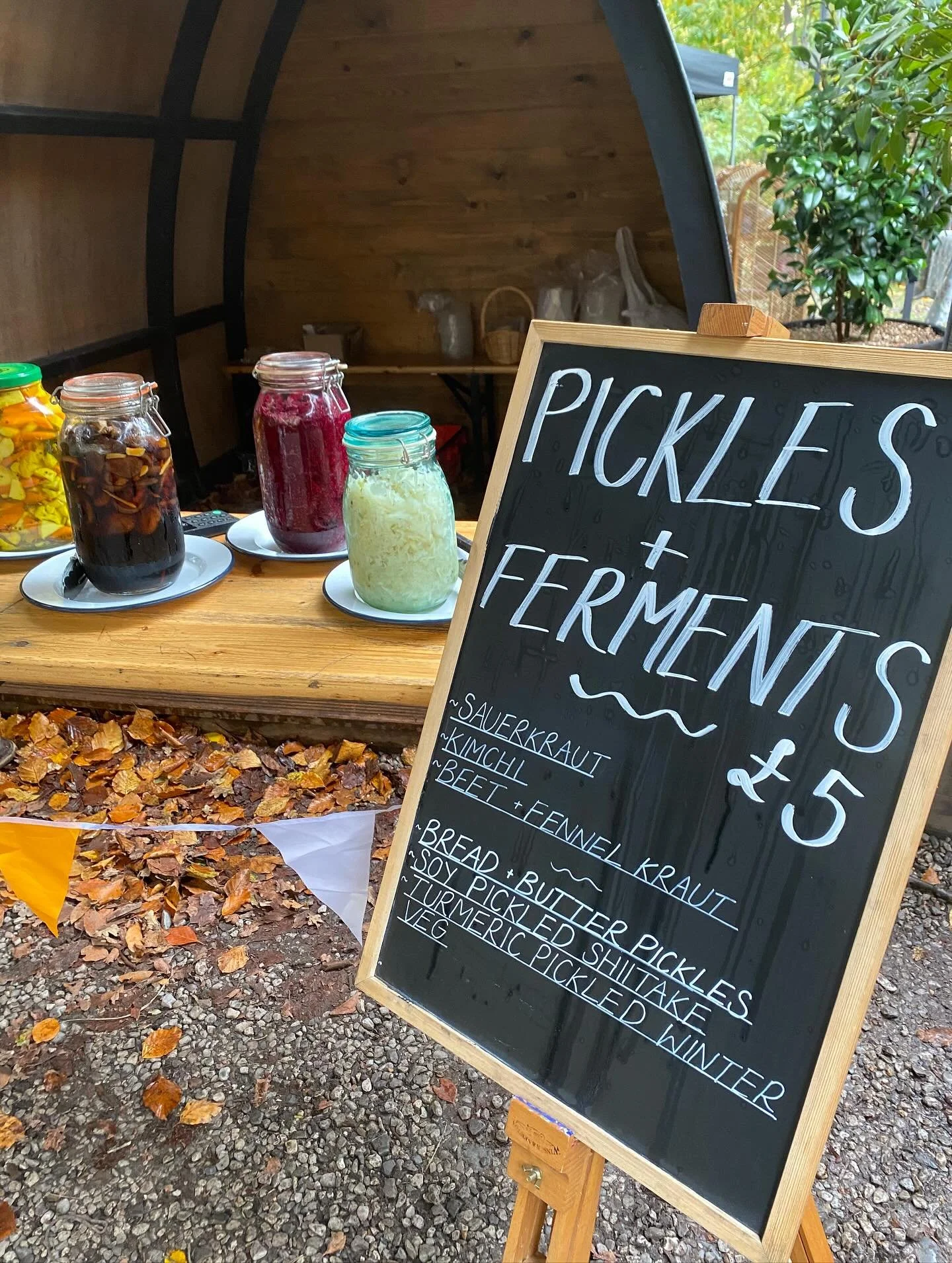 Our first ever market! Spreading the joy of our homemade pickles and ferments 🥒 

Anyone who has been to one of our supper clubs knows how big a part these play in our menus. They&rsquo;re a great way of boosting gut health and reducing food waste b