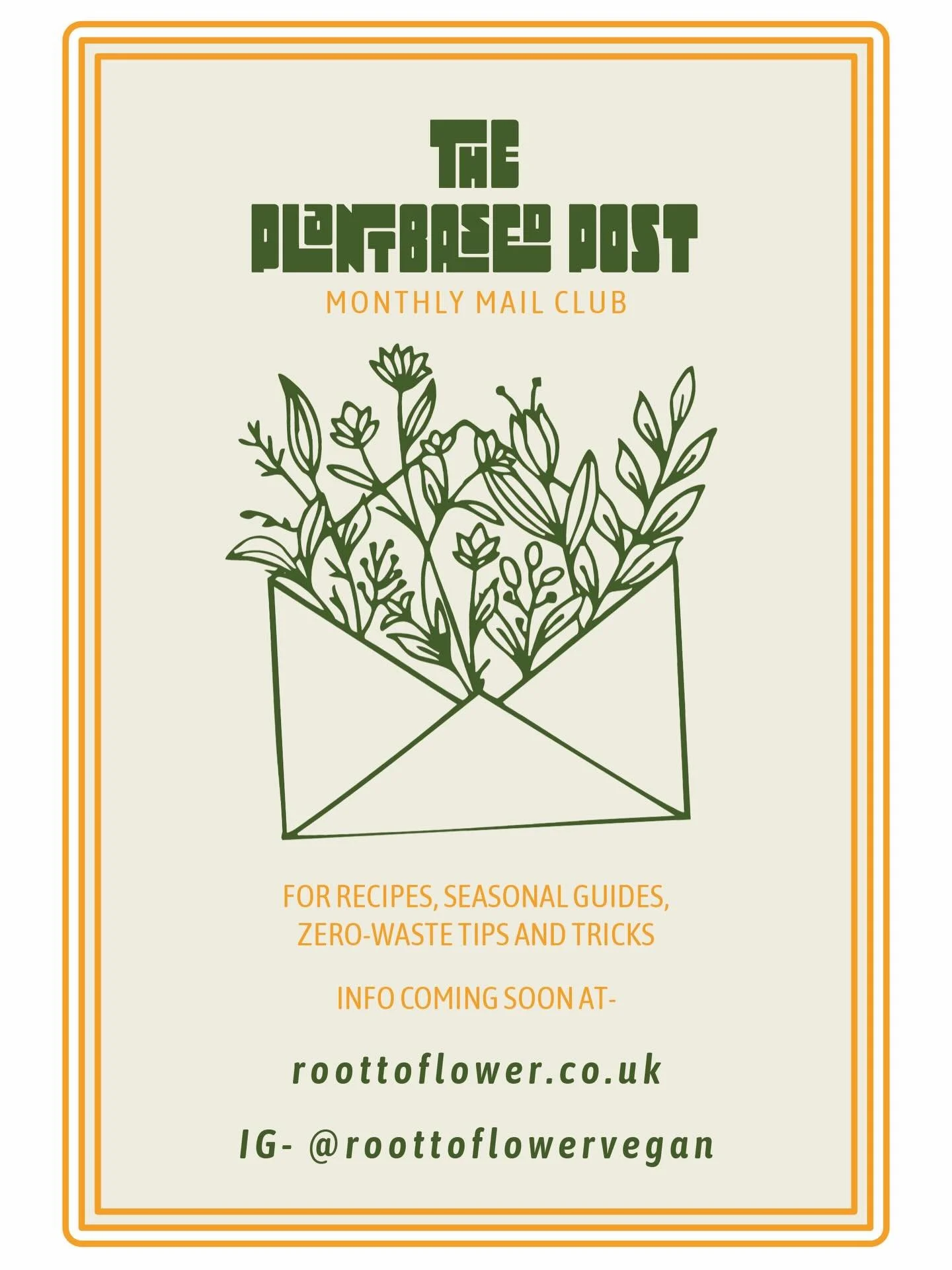 Something new (and very delicious 🌱) is coming&hellip;
 Introducing The Plant Based Post &mdash; our monthly mailing club packed with delicious recipes, a seasonal produce guide (plus the best ways to use it), a pickle or ferment to make at home, su