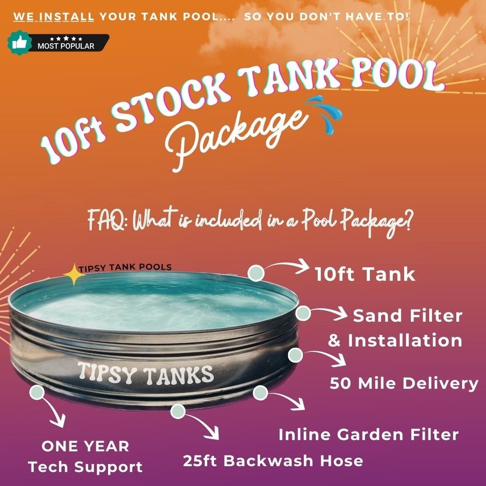 10ft Stock Tank Pool — Tipsy Tanks Beat The Summer