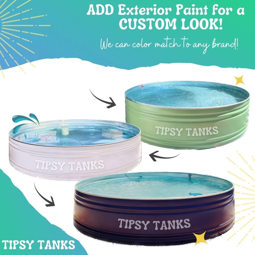 8ft Stock Tank Pool — Tipsy Tanks Beat the summer heat with the