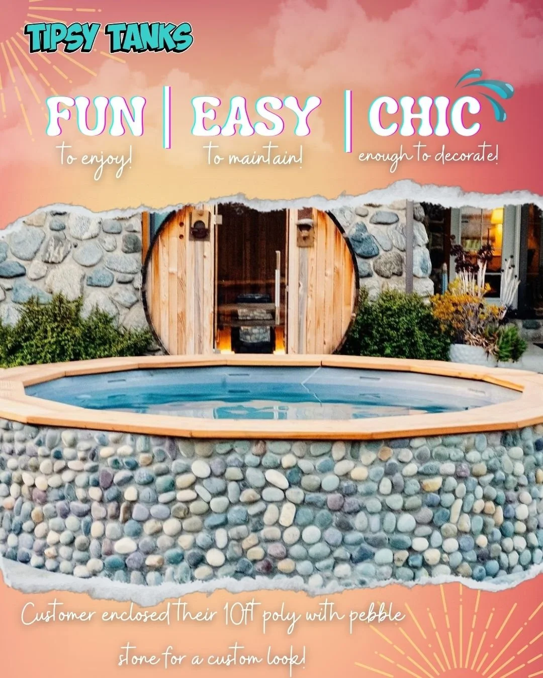 10ft Poly Stock Tank Pool Package — Tipsy Tanks Beat the summer heat