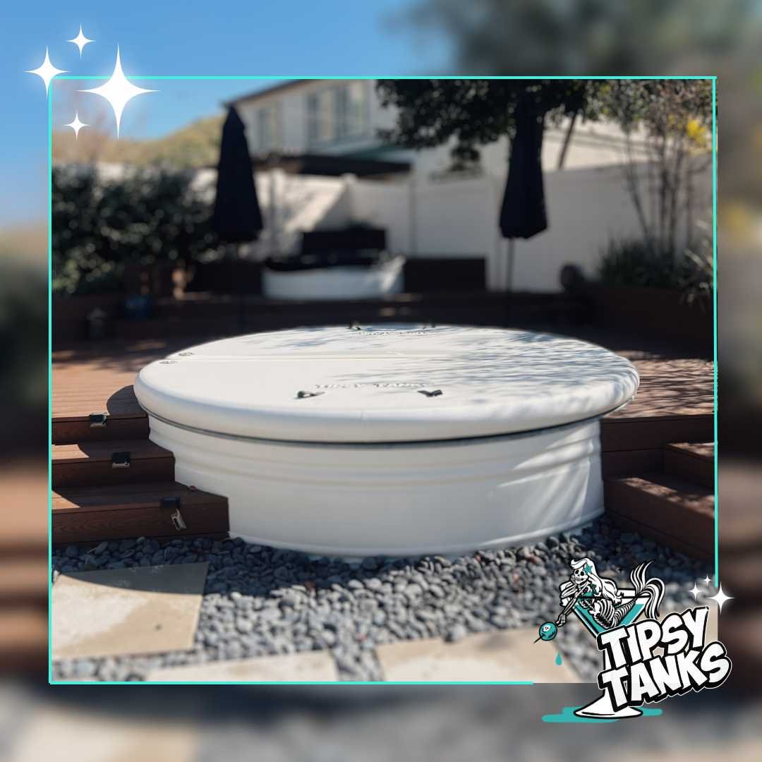 Hard Cover for Stock Tank Pools by Tipsy Tanks, Nationwide Shipping on Hard Covers for Stock Tank Pools, Stock Tank Pool Covers for Decks
