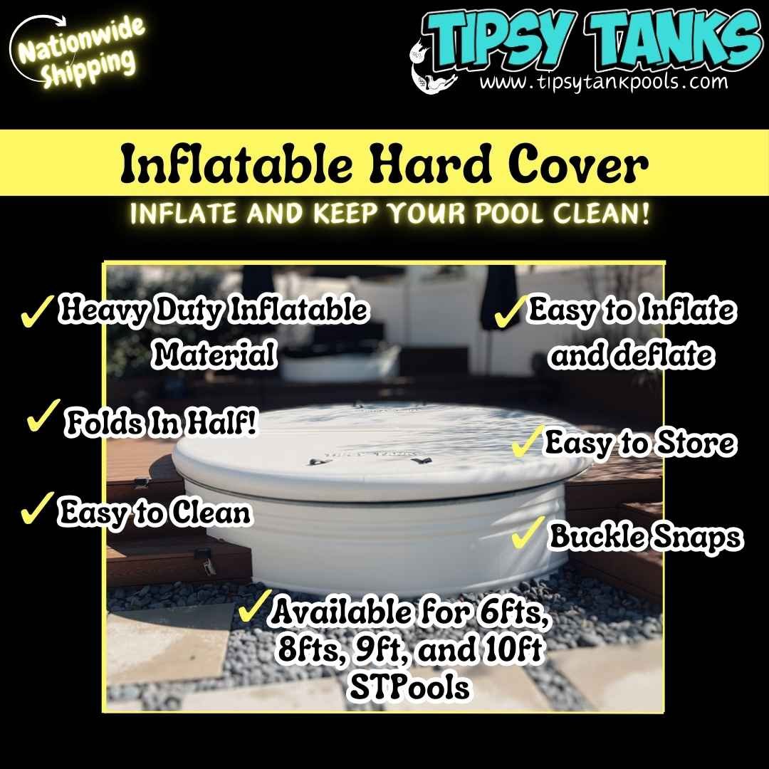 Stock Tank Pool Cover by Tipsy Tanks, Stock Tank Pool Cover for Decks, Heavy Duty Stock Tank Pool Cover