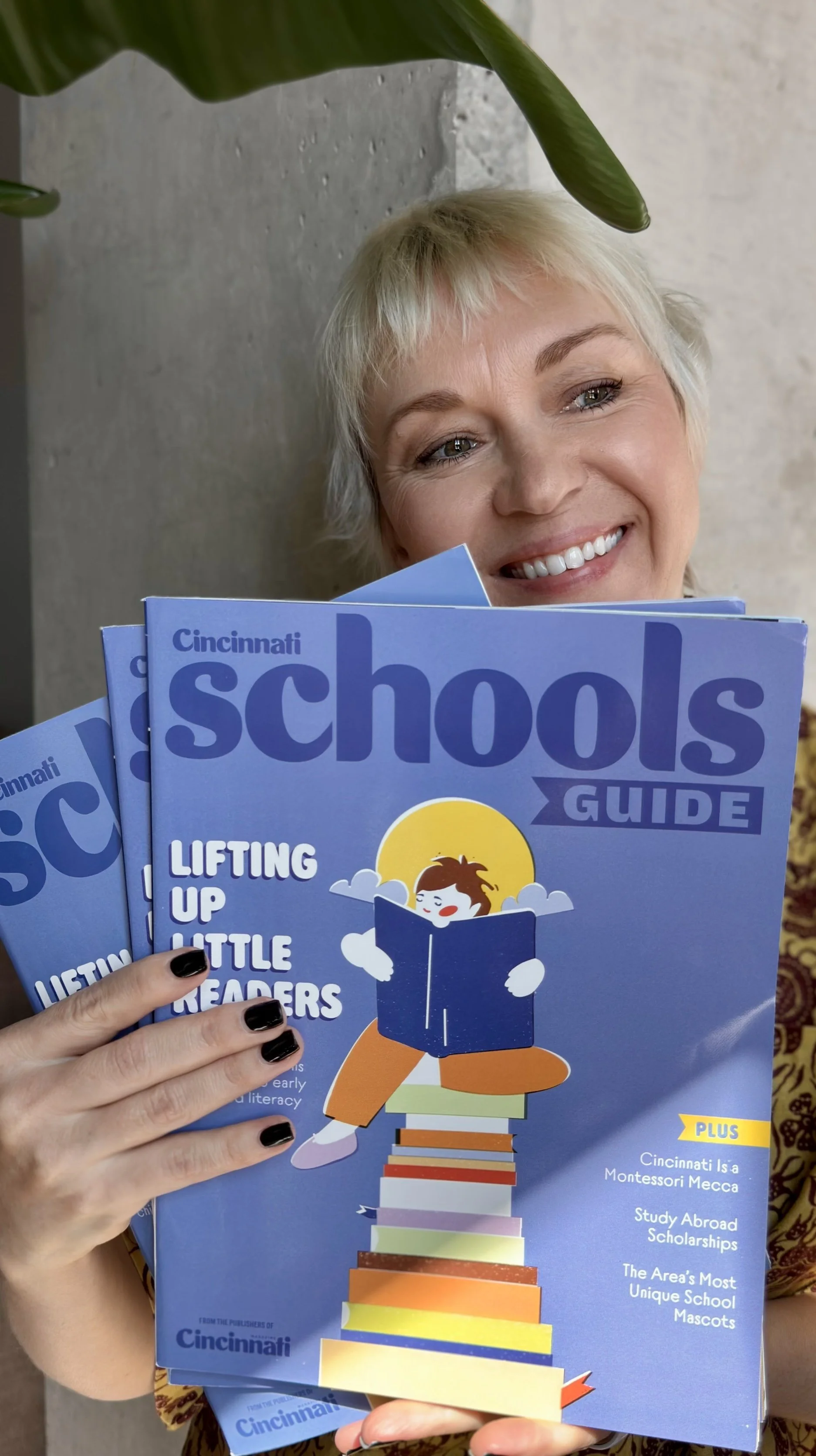 Cincinnati Schools Guide 2026 magazine cover illustration by Veronika Timokhina