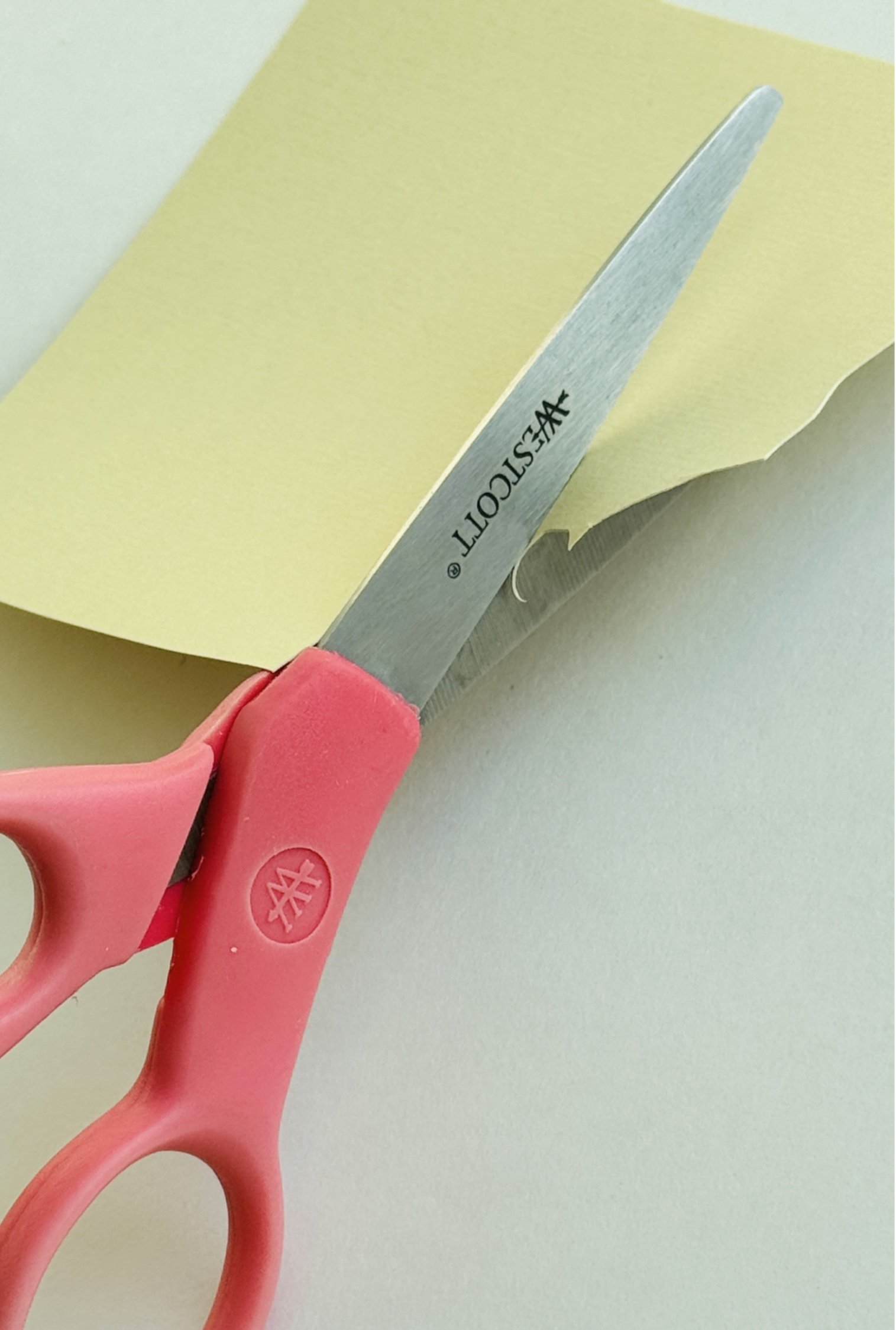 Hand-cutting paper collage elements, artist Veronika Timokhina’s workspace with scissors and paper cutouts.