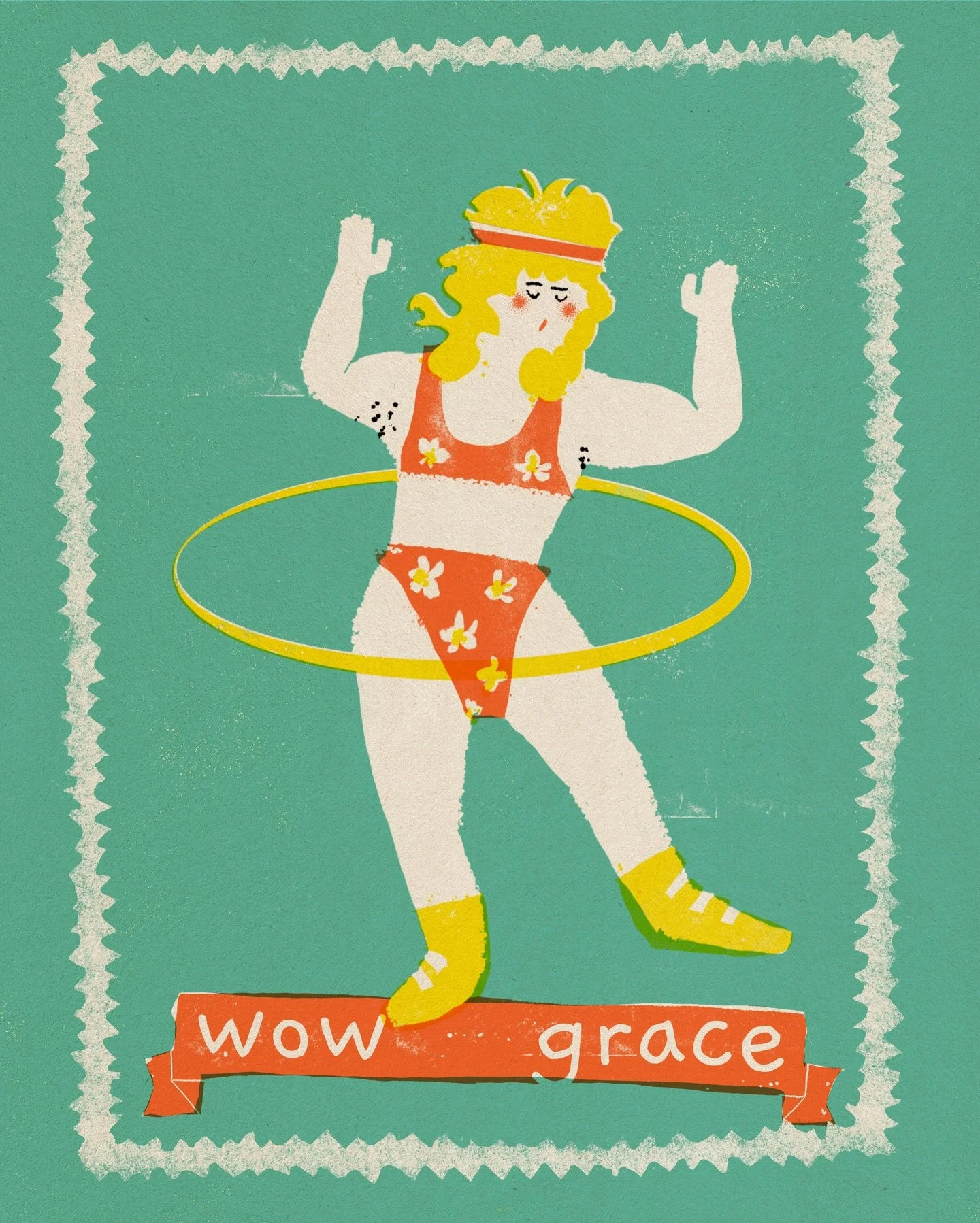 grace - what a beauty! 🥸😁 The man with dumbbells became especially popular and I continued the series with a girl in retro design.

Today I received the first prints and they turned out to be larger than I expected and oops the color is a little br