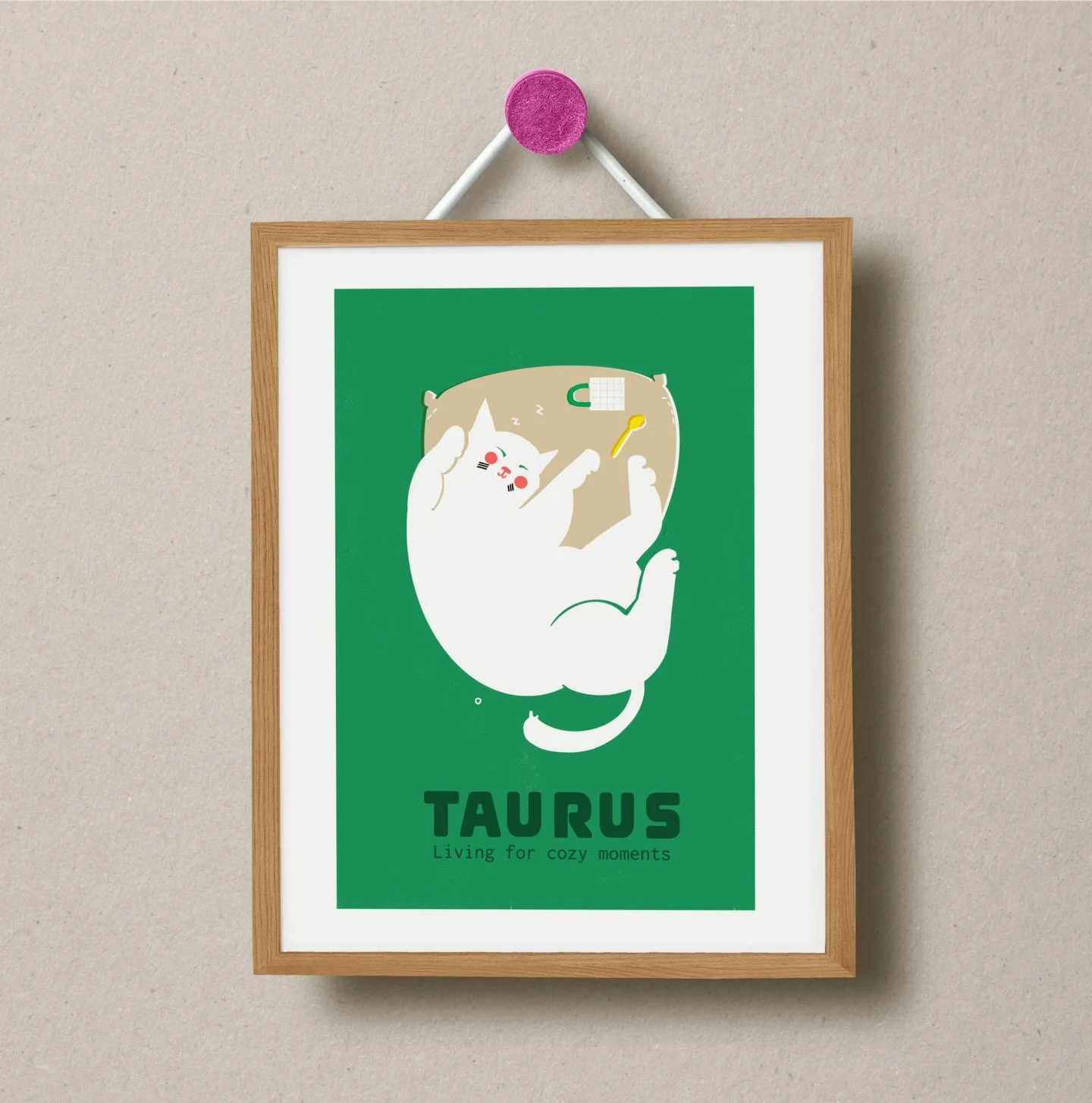 before i start sharing new illustrations for Mother&rsquo;s Day, i am going to leave it here for my cutie Taurus ✨