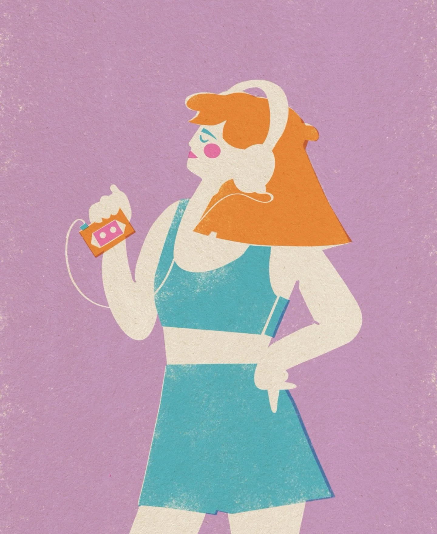 few days until Mother&rsquo;s day so,

pov: you found that one playlist and you feel unrealistically cool 🎧😎
starting this week with this energy ~ orange hair, retro headphones, and zero distractions 
sometimes you just need to tune out the world t
