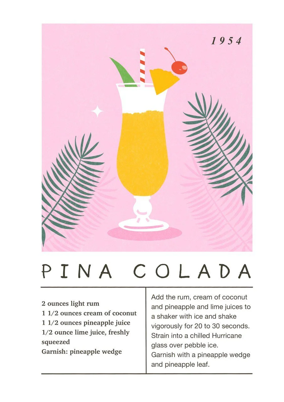 Pina Colada cocktail for Mercilona