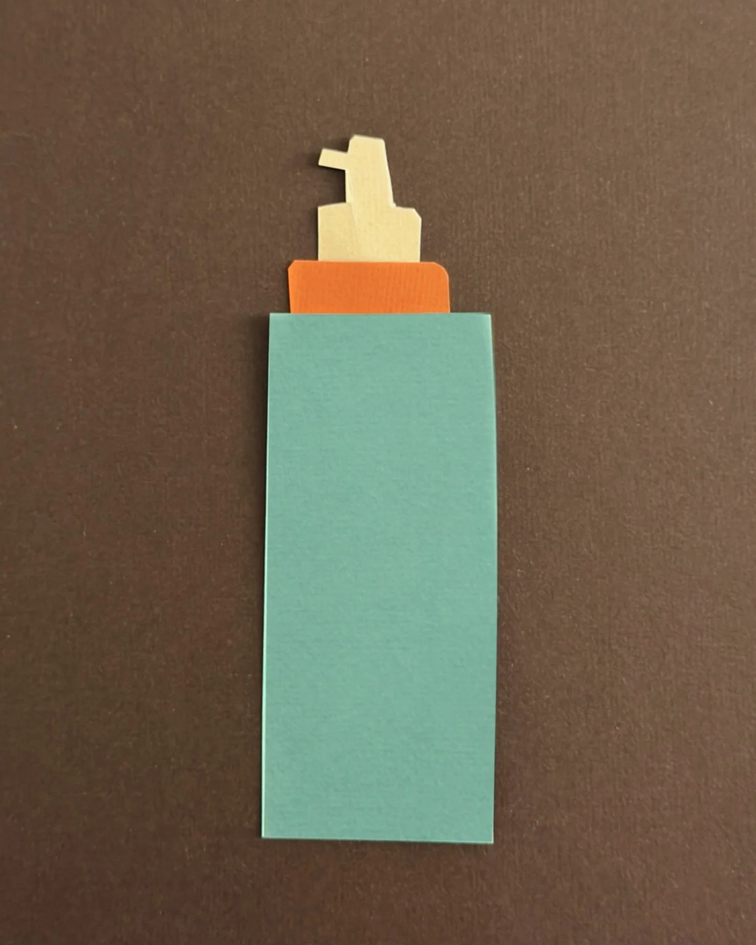 Hand-cut layered paper illustration of a cosmetic palette by Veronika Timokhina, commercial paper art for beauty branding.