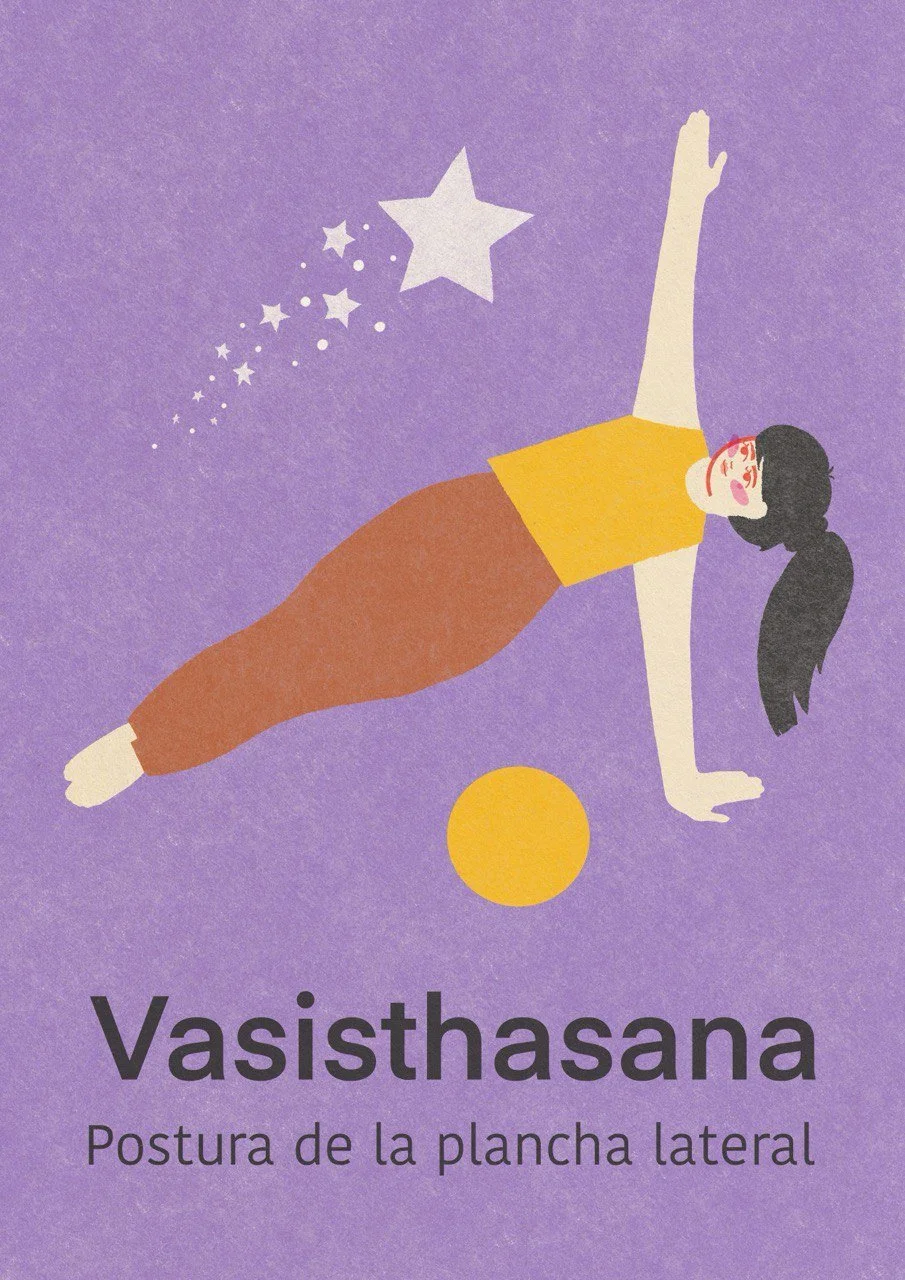 Vasisthasana pose, yoga girls for Mercilona
