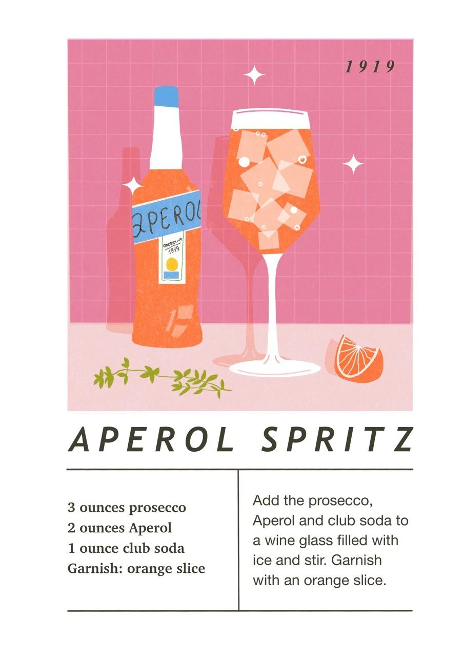 Aperol Spritz cocktail for Mercilona