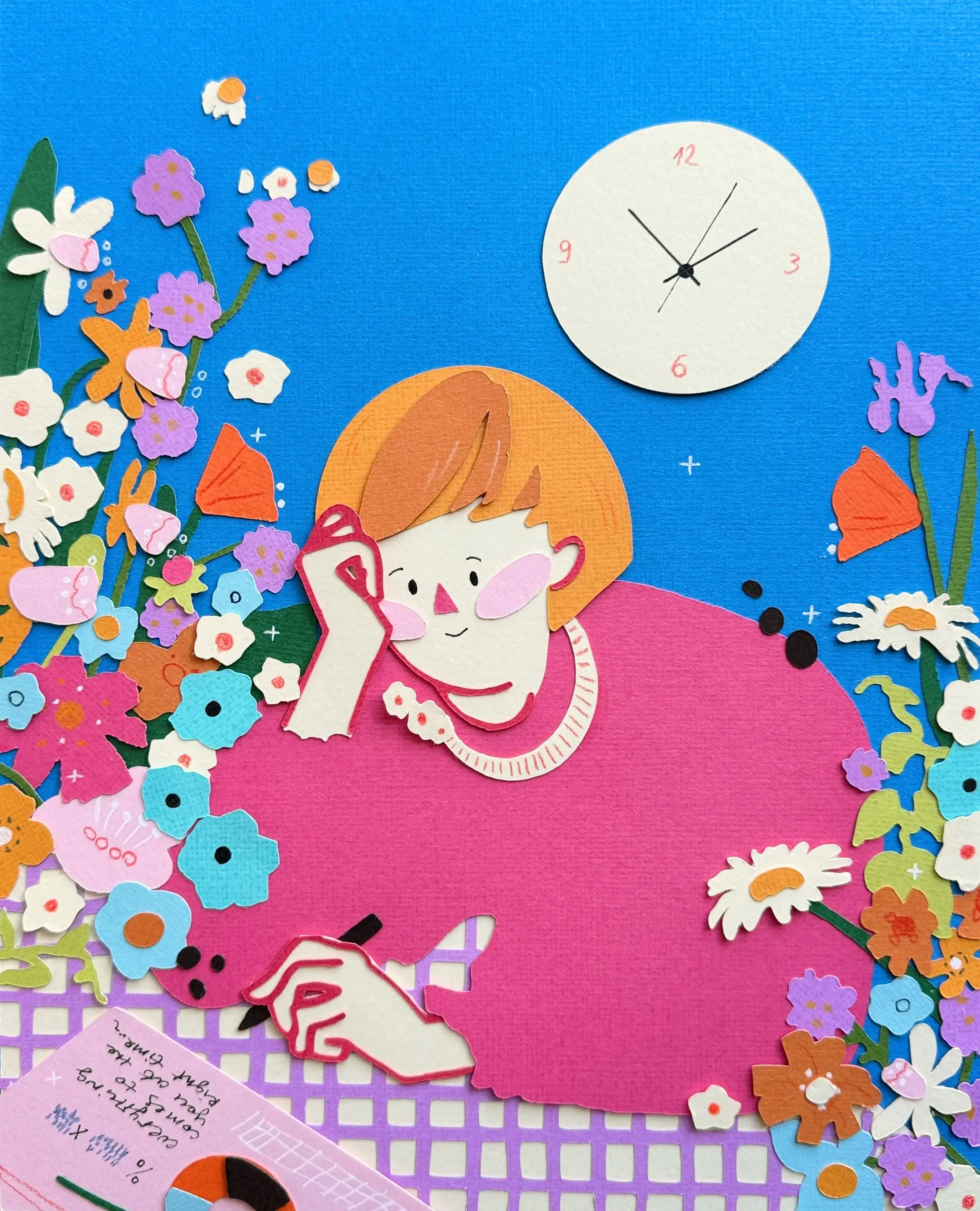 flower o'clock paper art.webp