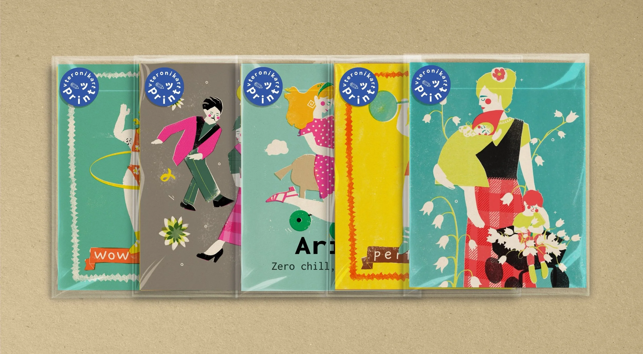 Unique prints, collages, gifts and stationery featuring original illustrations by Veronika Timokhina