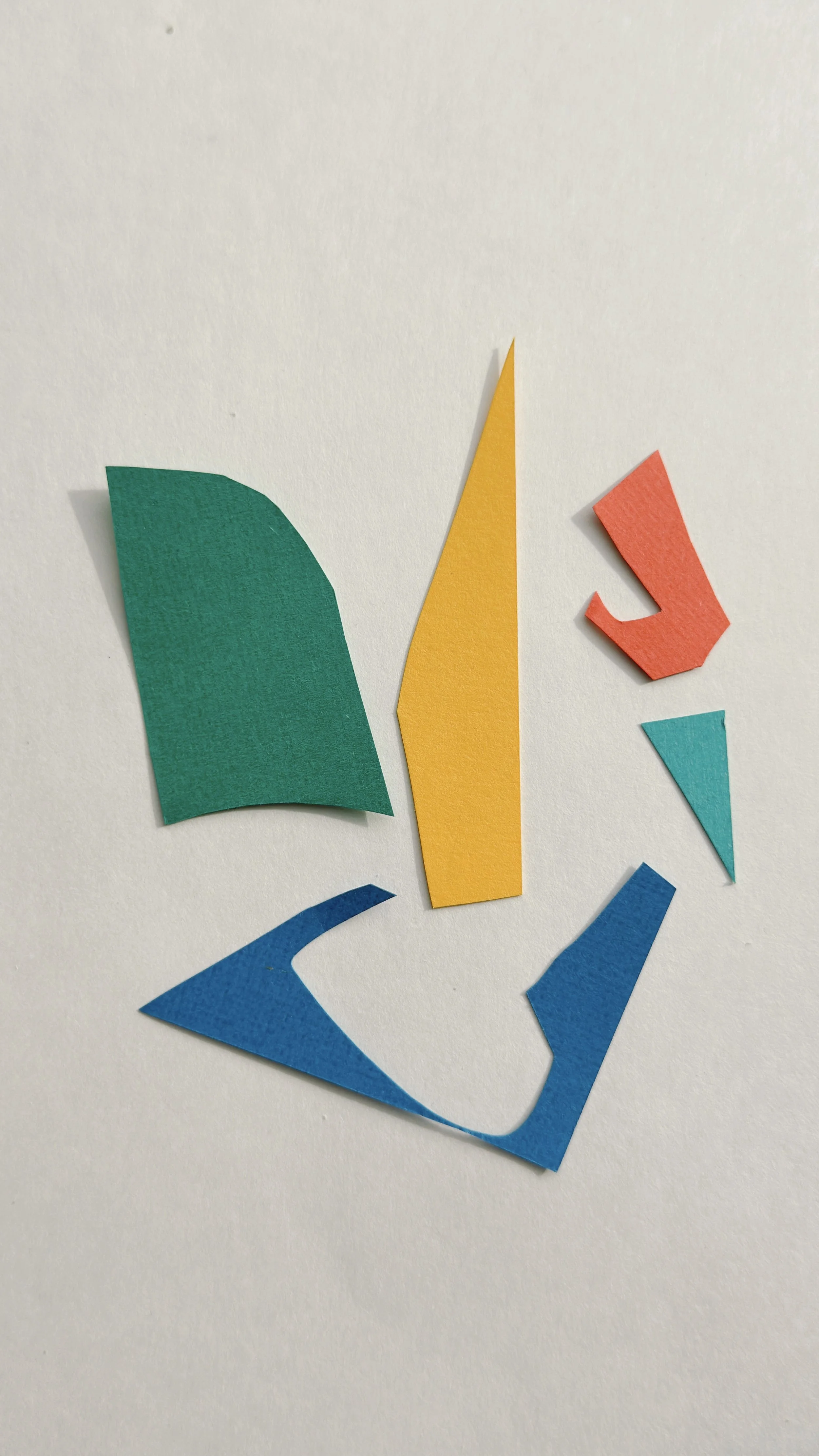 Close-up of a multi-dimensional paper collage with clean geometric lines and tactile textures. Architectural paper art designed with digital precision.