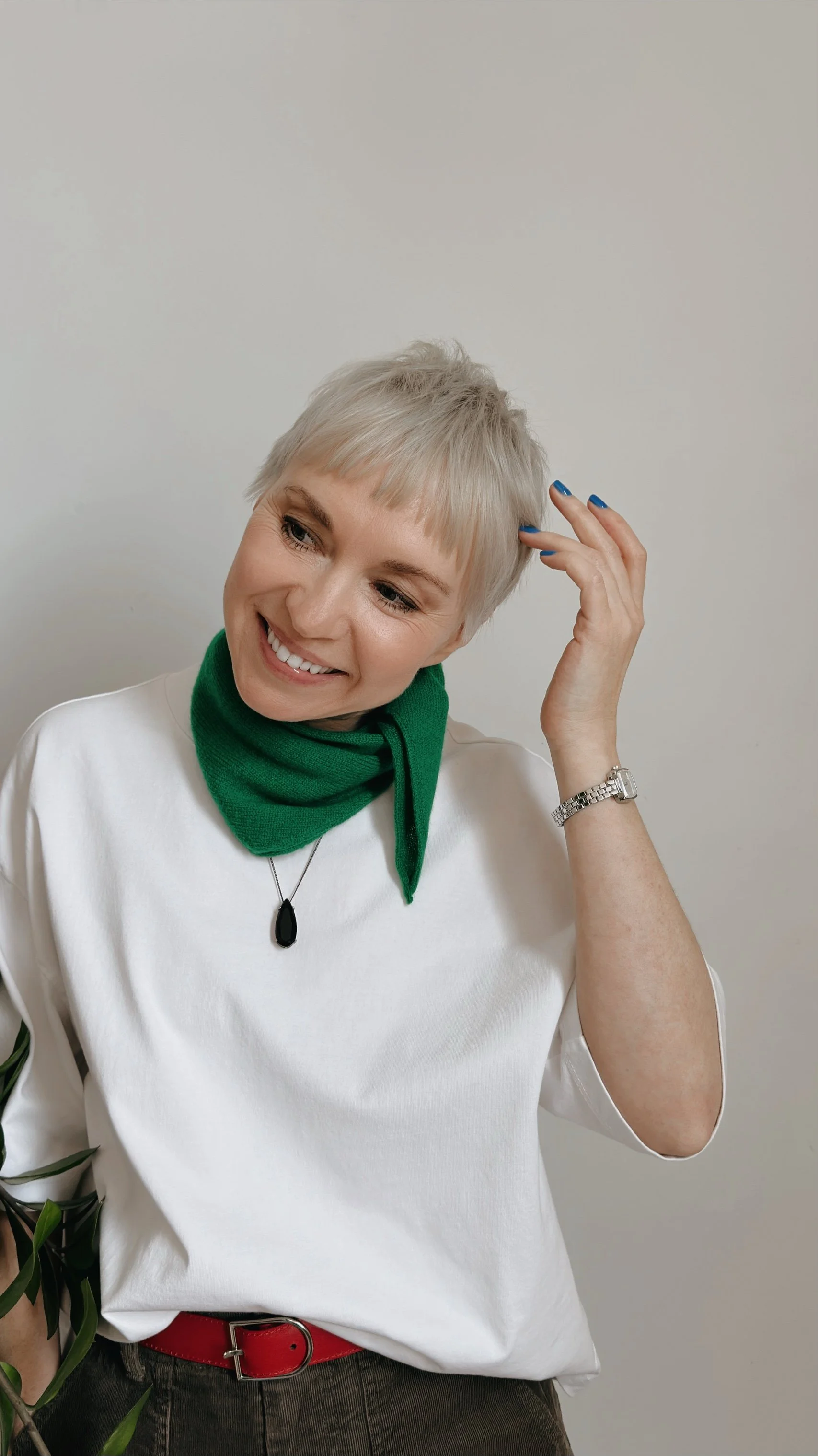 Paper artist Veronika Timokhina in her studio, creator of hand-cut paper collages.