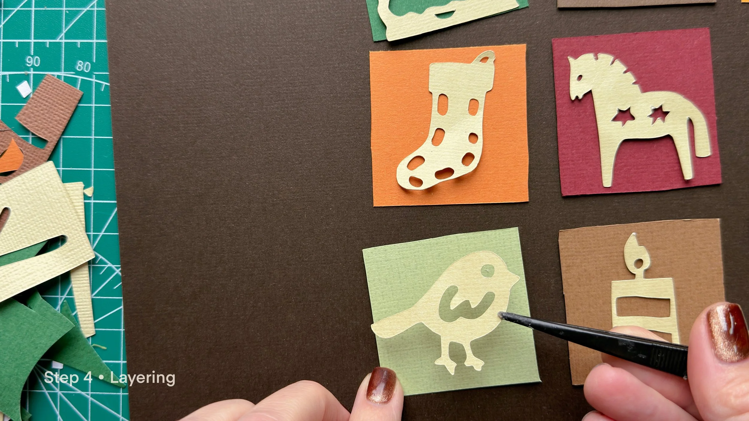 Each piece is cut, trimmed, and assembled by hand. Discover the slow, satisfying rhythm of creating papercut illustrations.