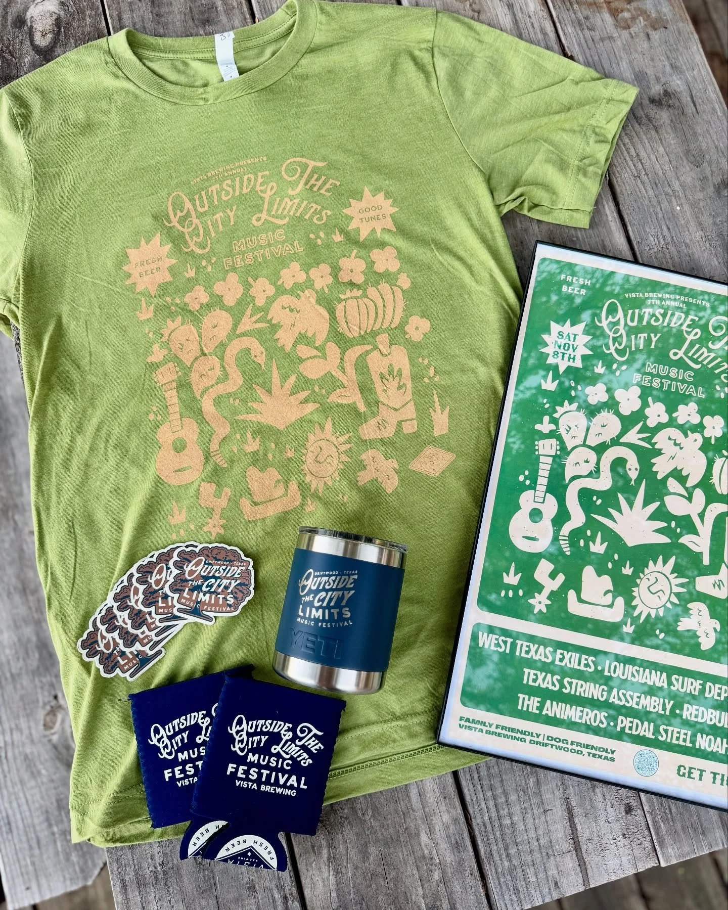 GIVEAWAY ALERT!

Win a gift pack including 4️⃣ tickets to this Saturday&rsquo;s Outside the City Limits Festival, a boutique music festival on Vista Brewing&rsquo;s 21-acre ranch. 

The giveaway pack includes four GA tickets, an OCL YETI tumbler, thi