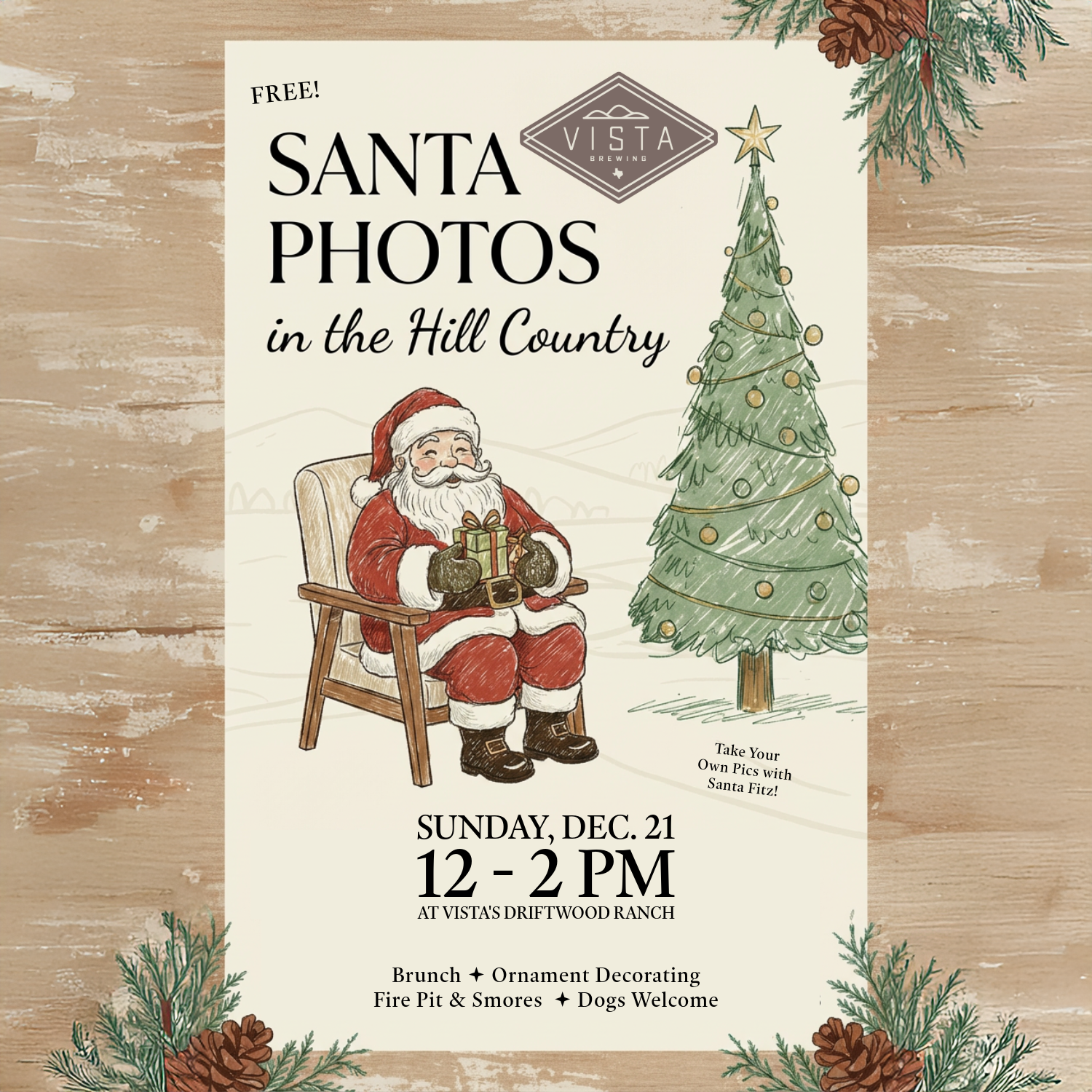Santa Photos in the Hill Country