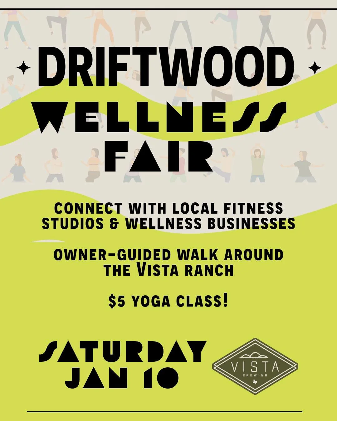 Join us on Saturday, January 10th for the 2nd Annual Driftwood Wellness Fair! Keep those resolutions fresh by learning about a new fitness class, sampling new healthy snacks, or improving your skin care routine and more.  FREE RSVP at the link in bio