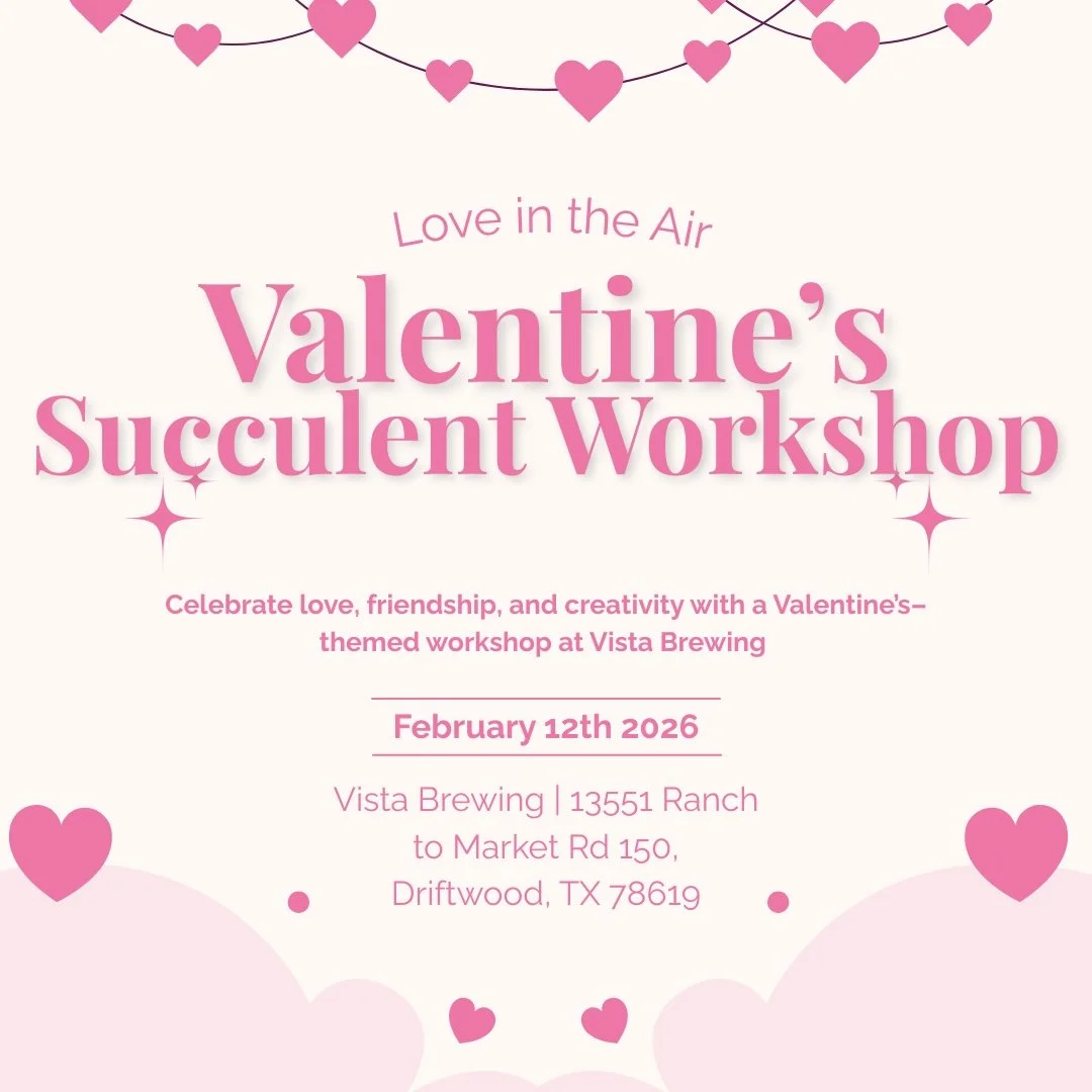 Valentine’s Date Night / Galentine’s Night Succulent DIY Workshop 