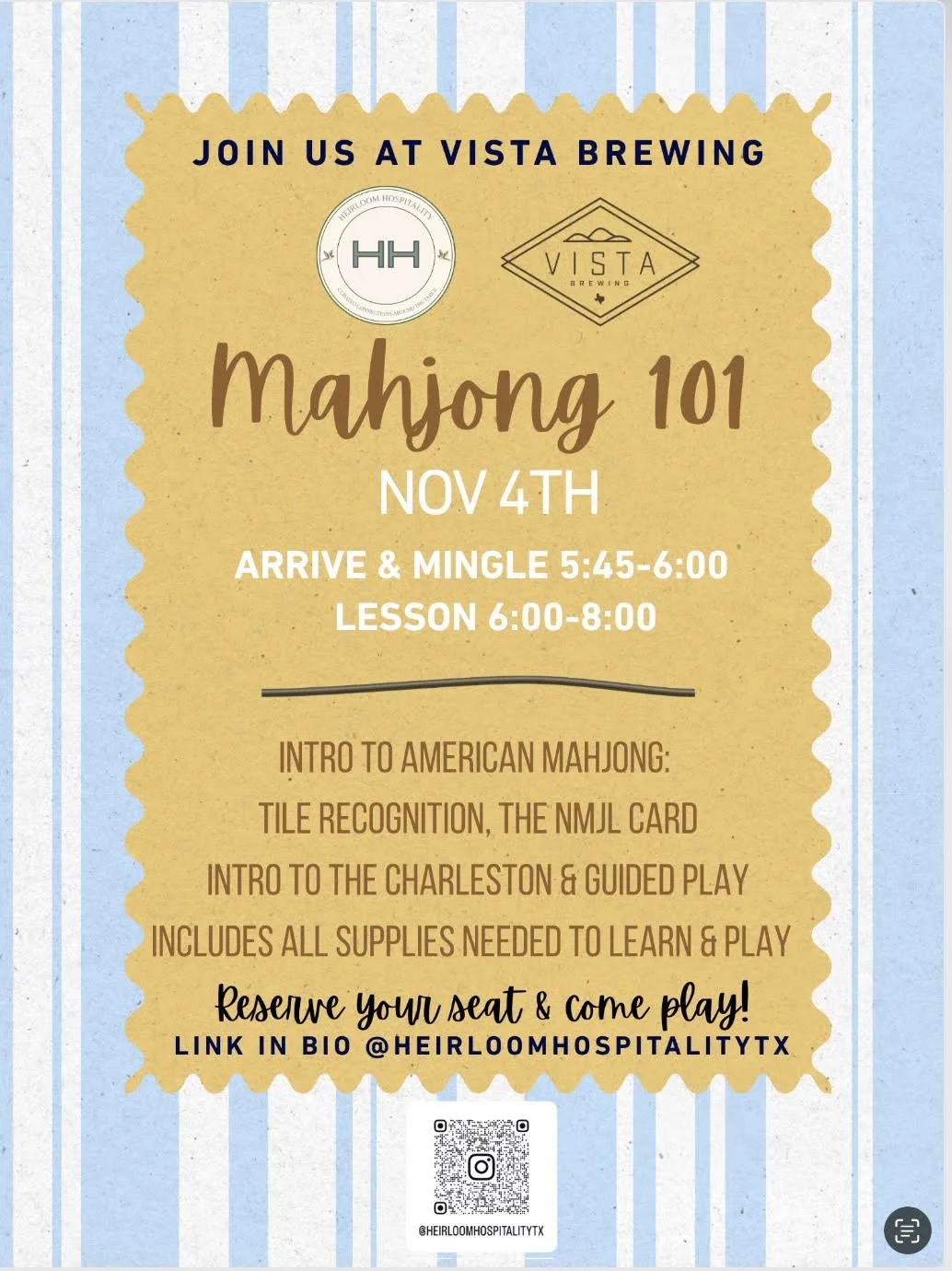 Mahjong 101 Class