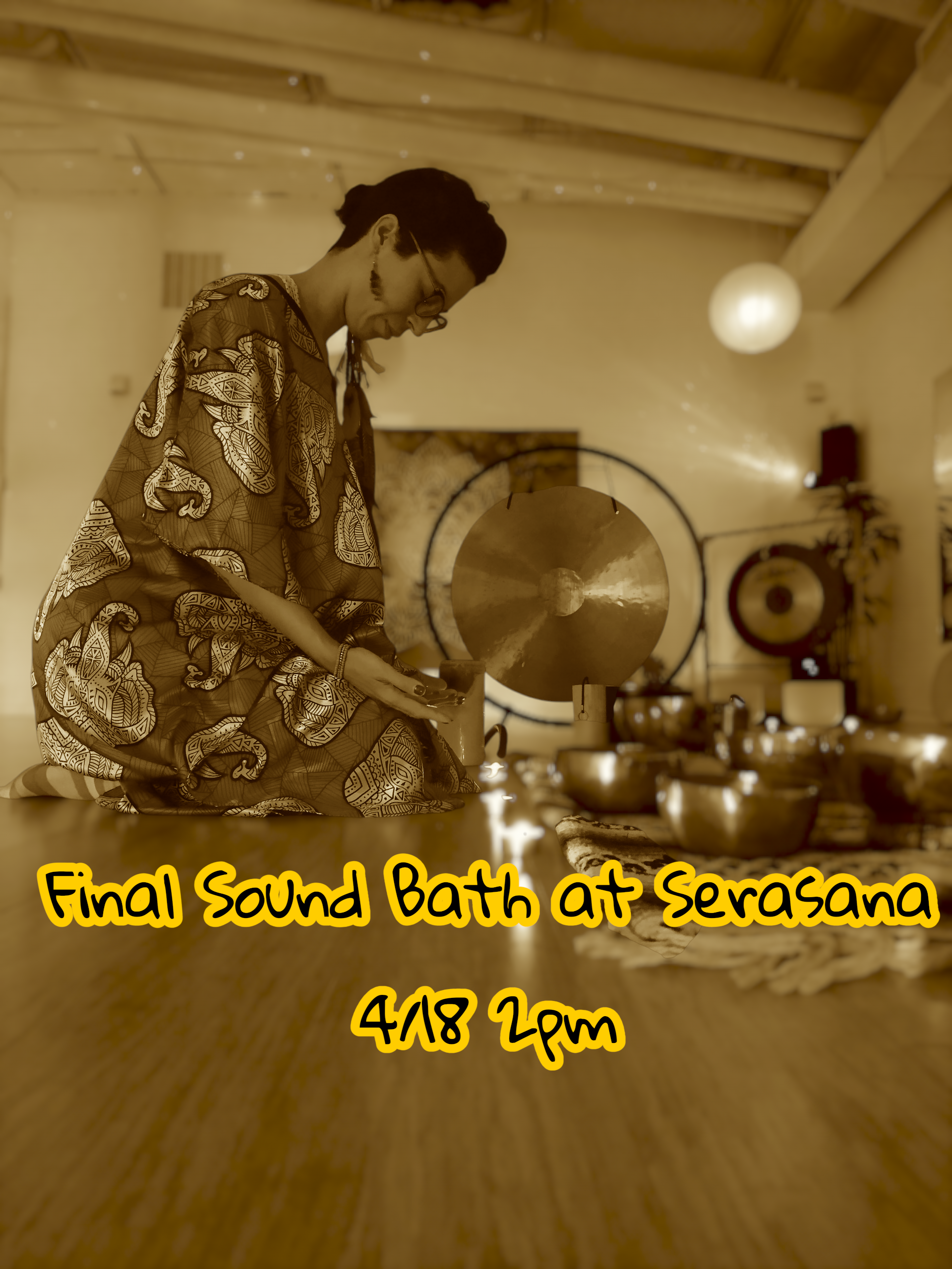 Final Sound Bath at Serasana Southwest