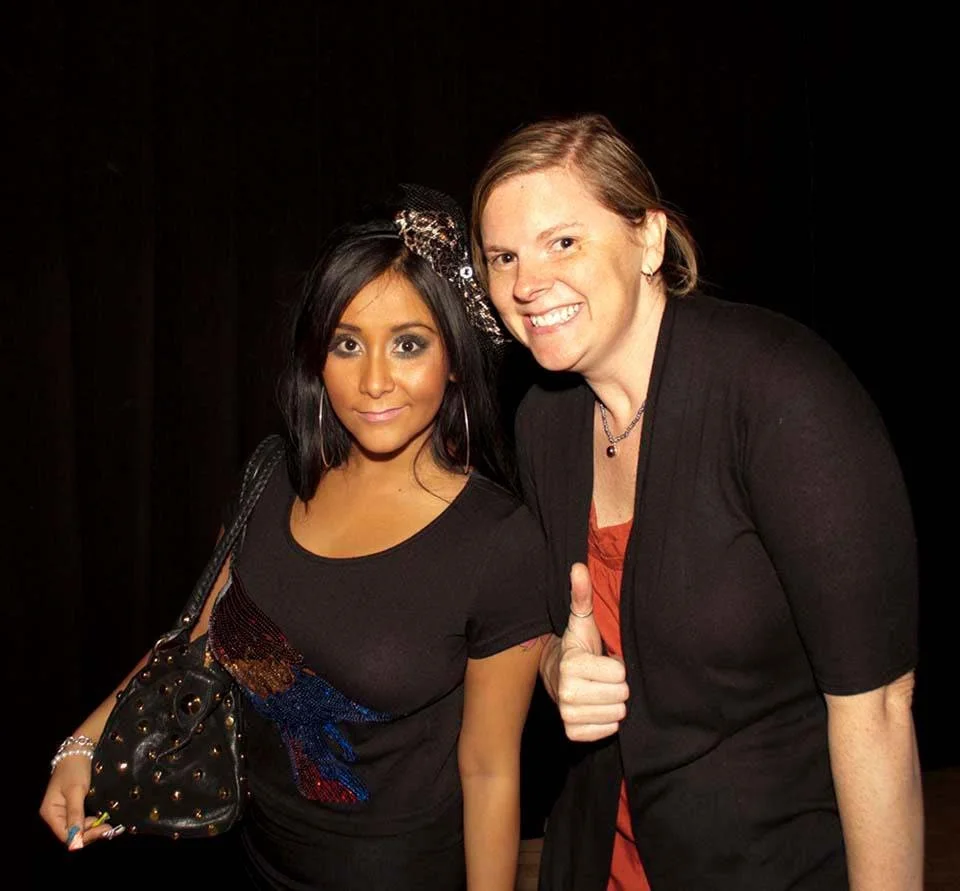 Snooki from TV's The Jersey Shore