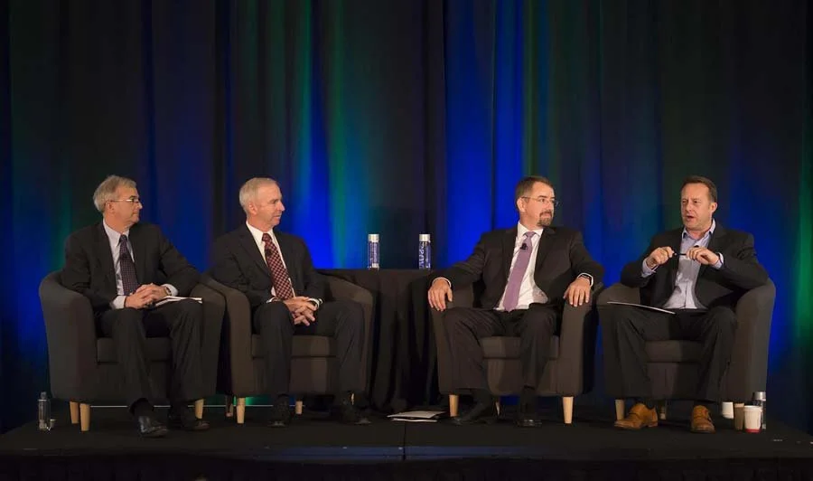 A corporate conference documented by a Chicago photographer of a panel.