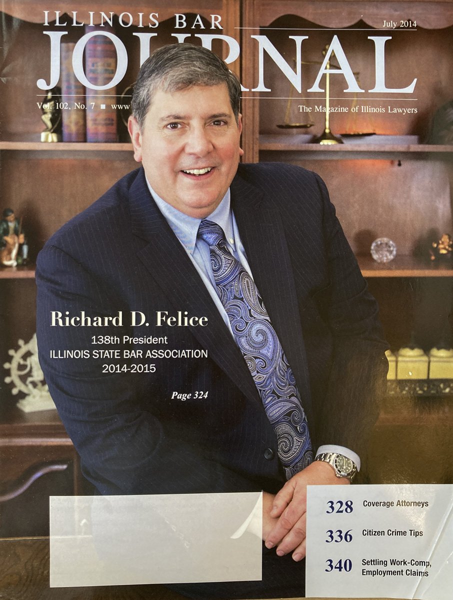 business portrait photography for the cover of an Illinois law magazine 