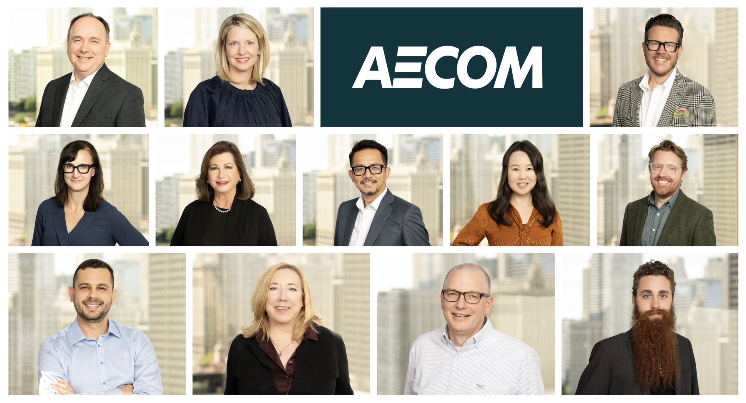 Environmental headshots from the view of a downtown Chicago consulting firm