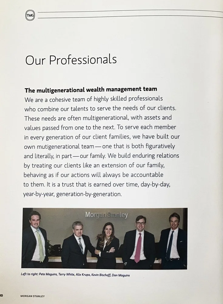 group portrait for an annual report for a finance company