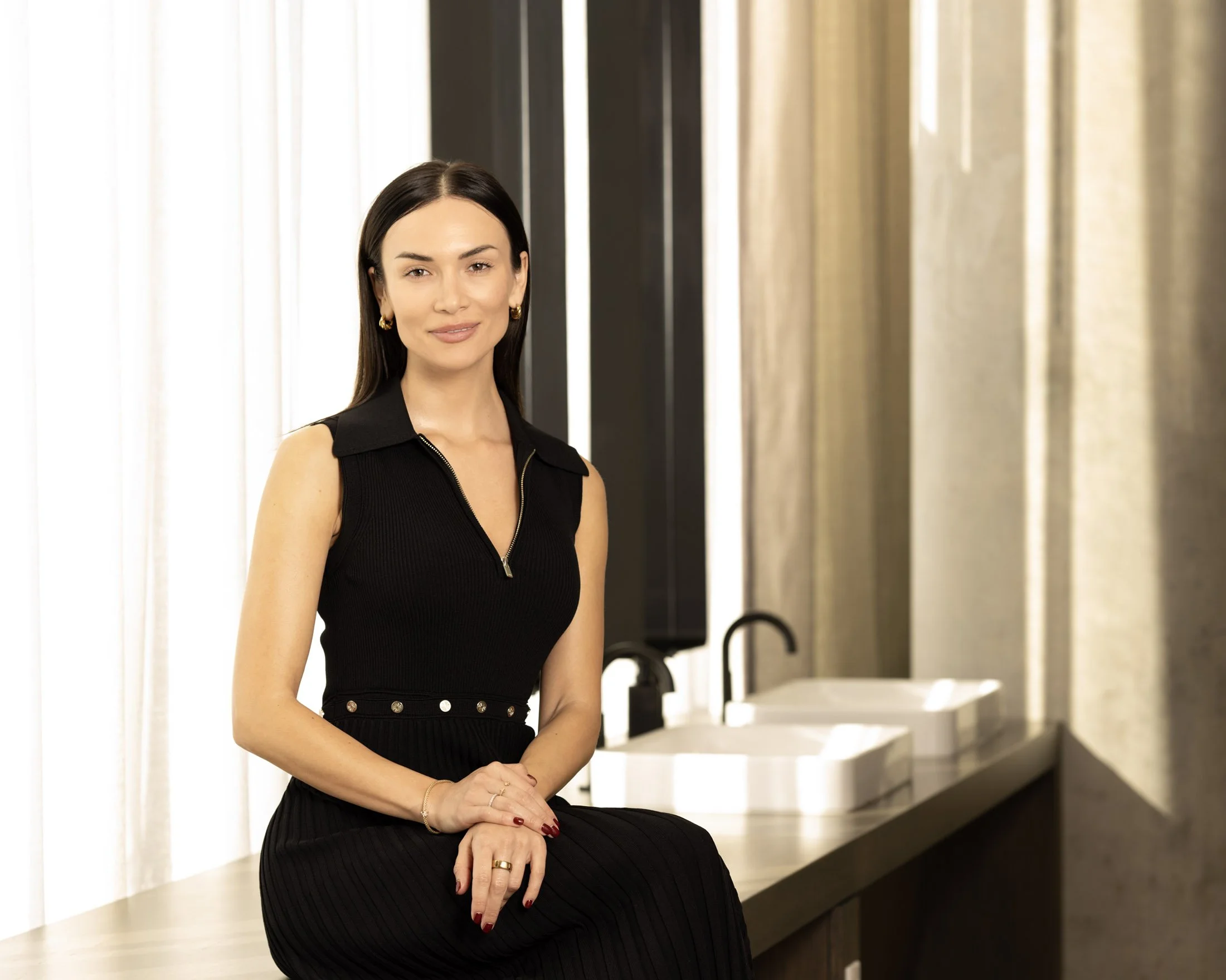 Chicago esthetician and spa owner personal branding photo session 