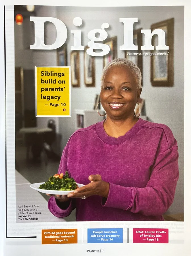 portrait photography of a Chicago restaurant owner which is a vegan small family-owned and operated business